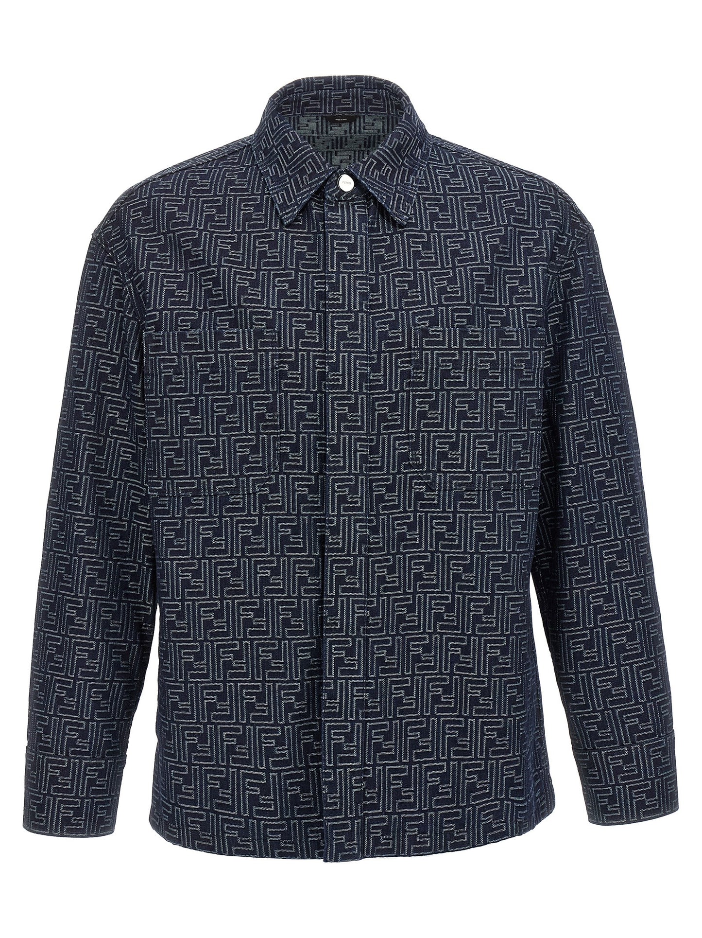Fendi Men Overshirt Denim Ff FENDI