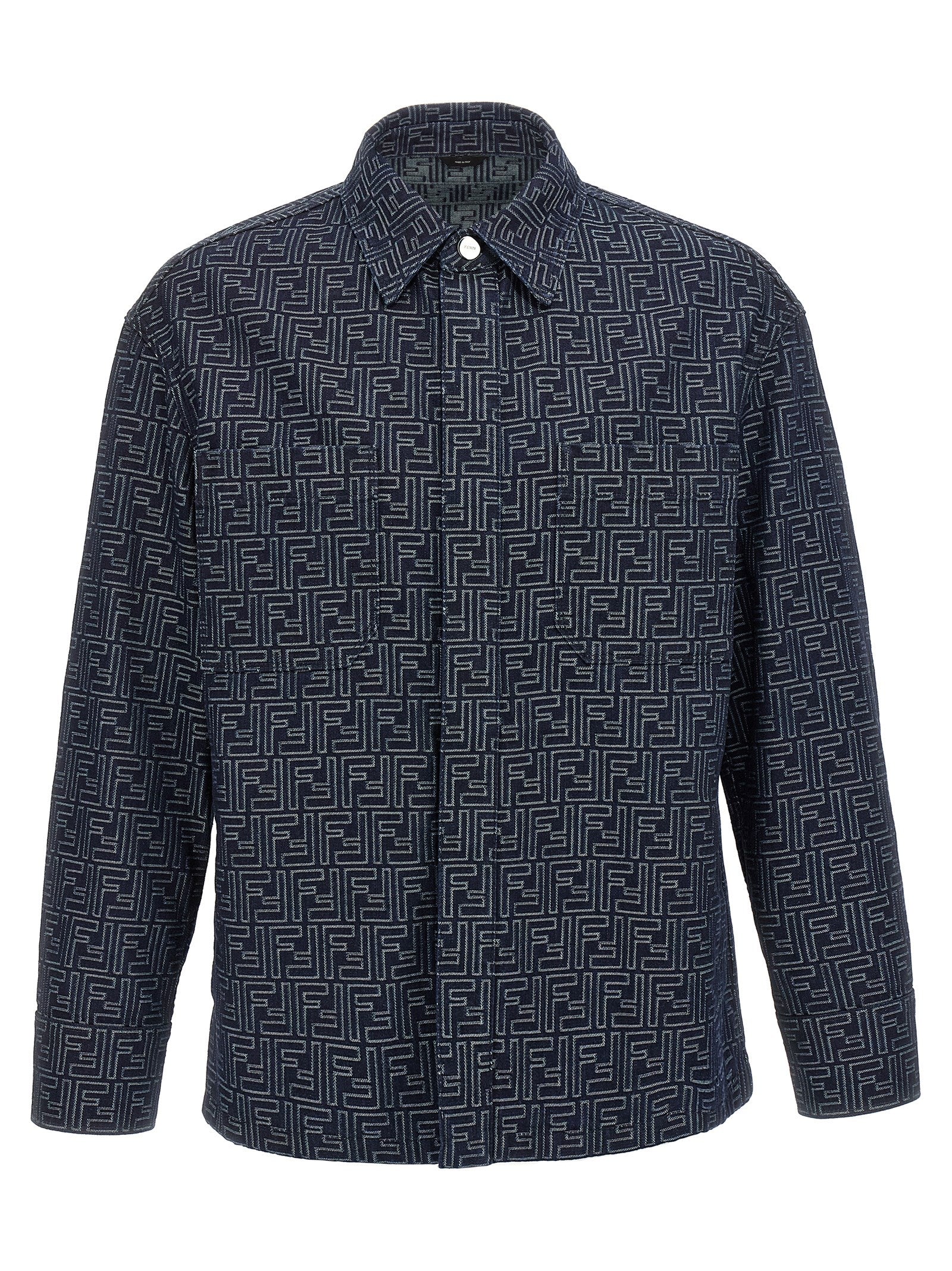 Fendi Men Overshirt Denim Ff FENDI