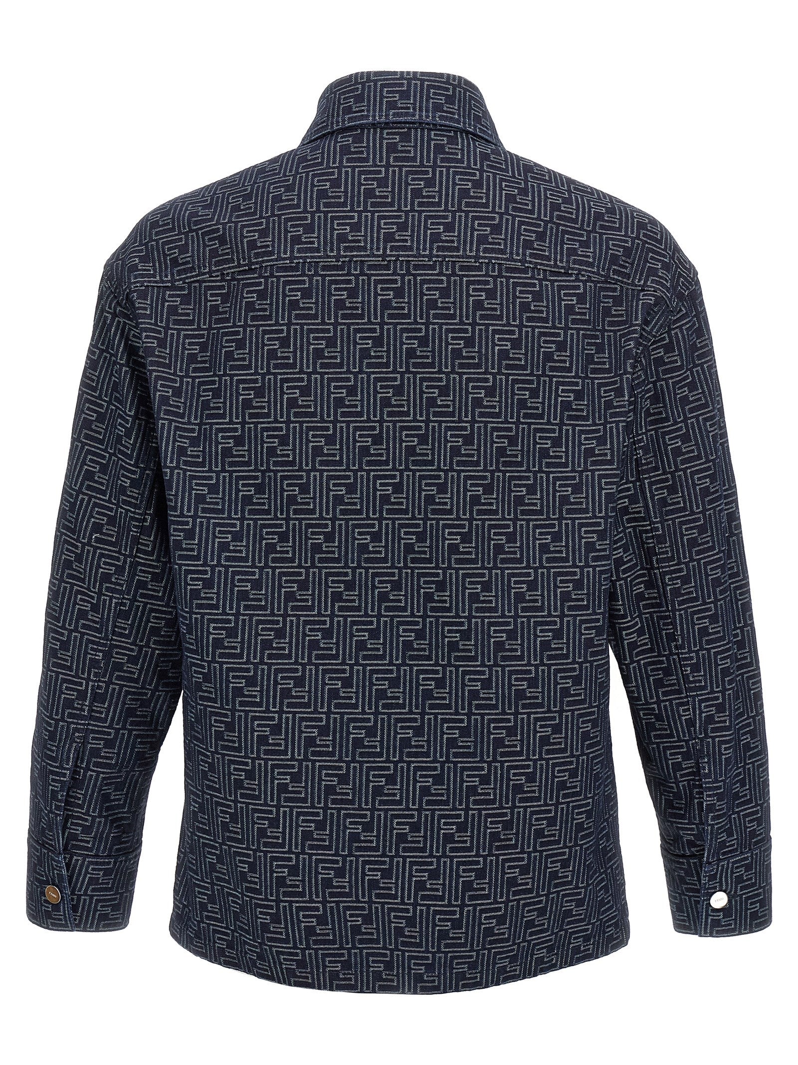Fendi Men Overshirt Denim Ff FENDI