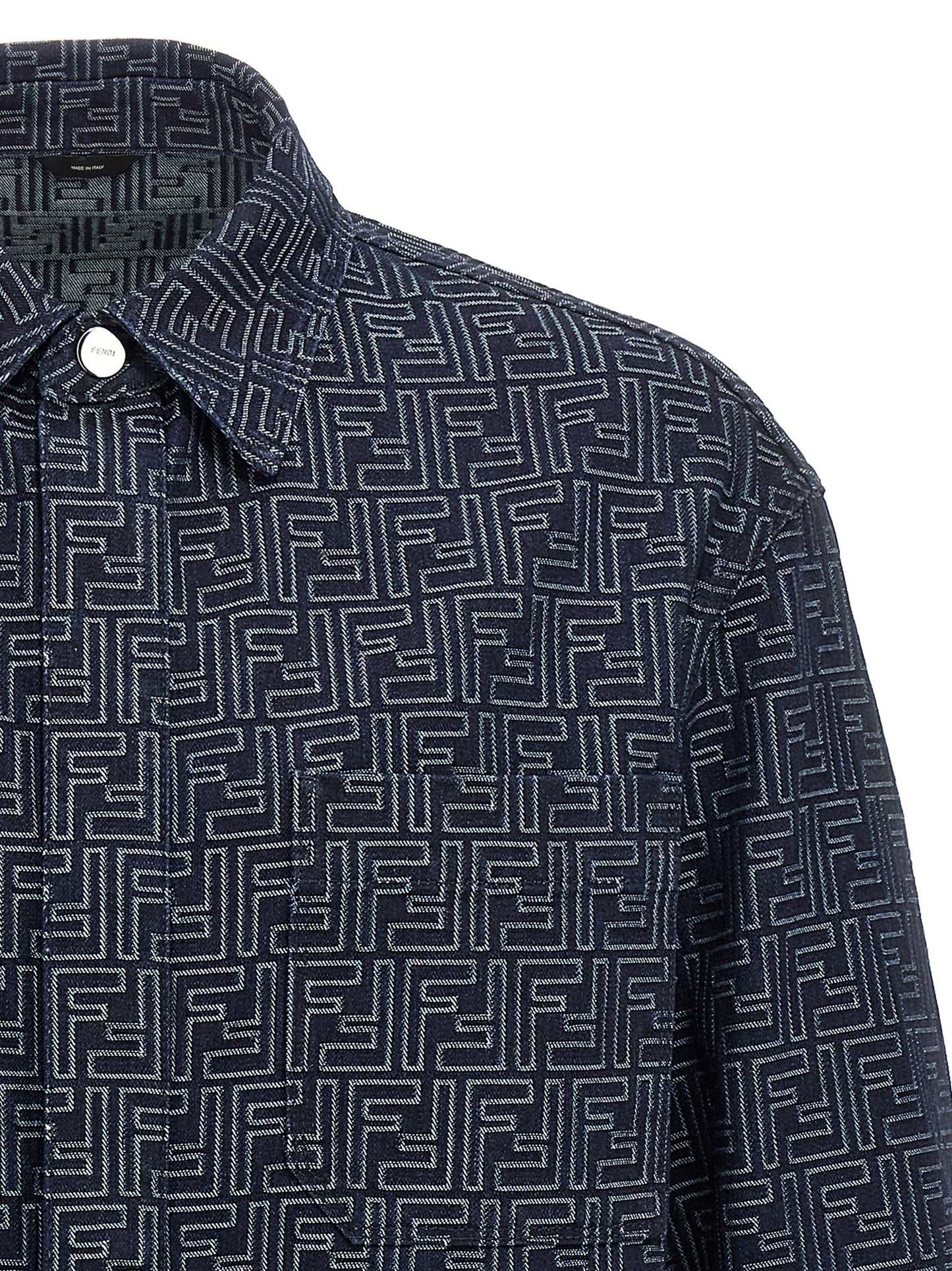 Fendi Men Overshirt Denim Ff FENDI