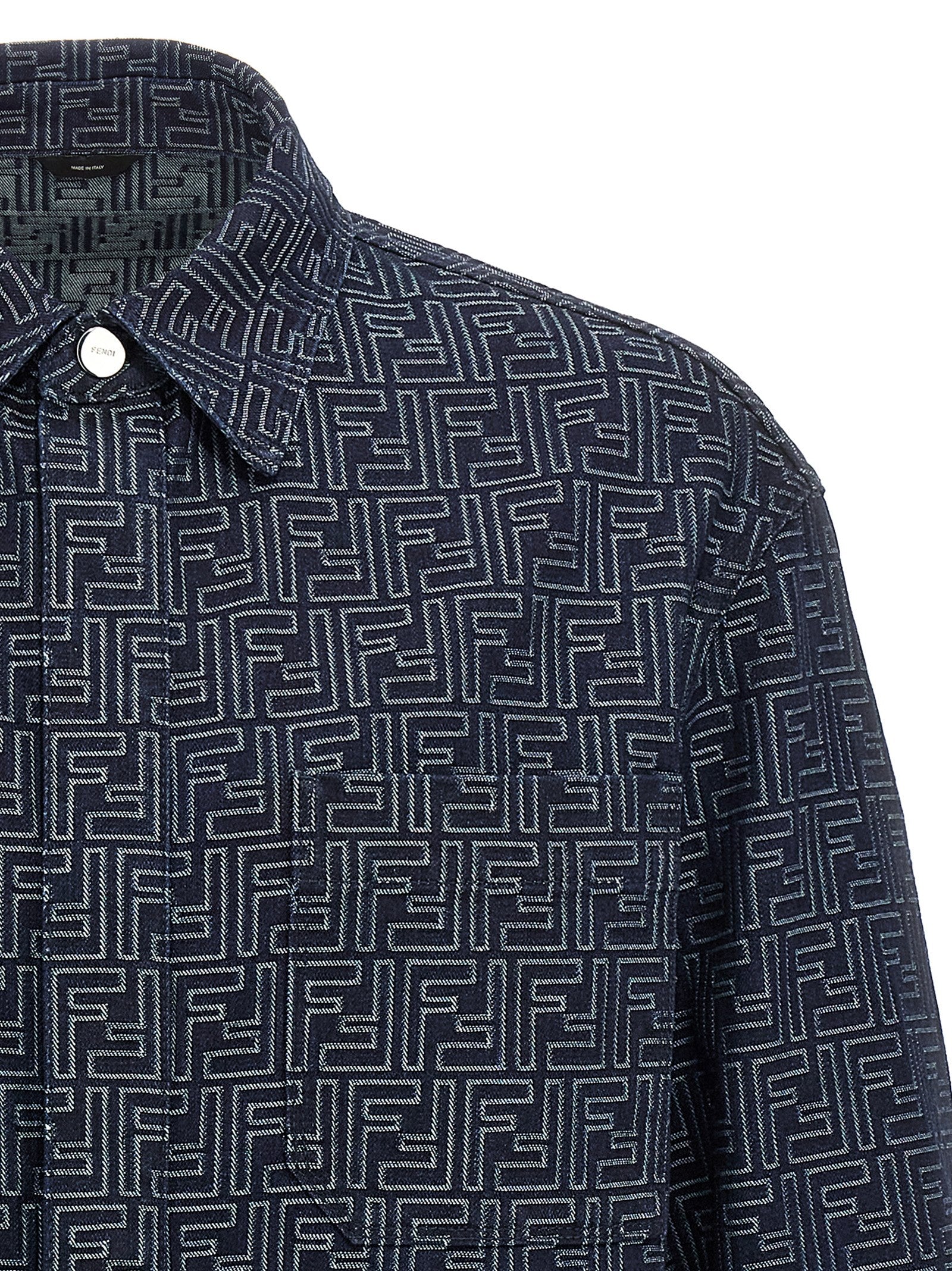 Fendi Men Overshirt Denim Ff FENDI
