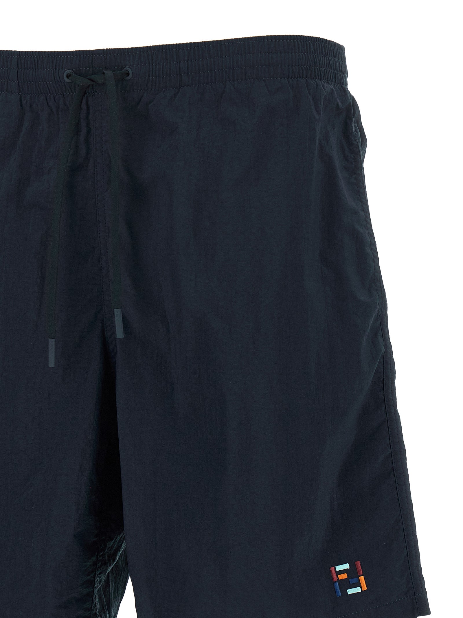 Fendi Men 'Ff Stitching' Nylon Swimsuit FENDI