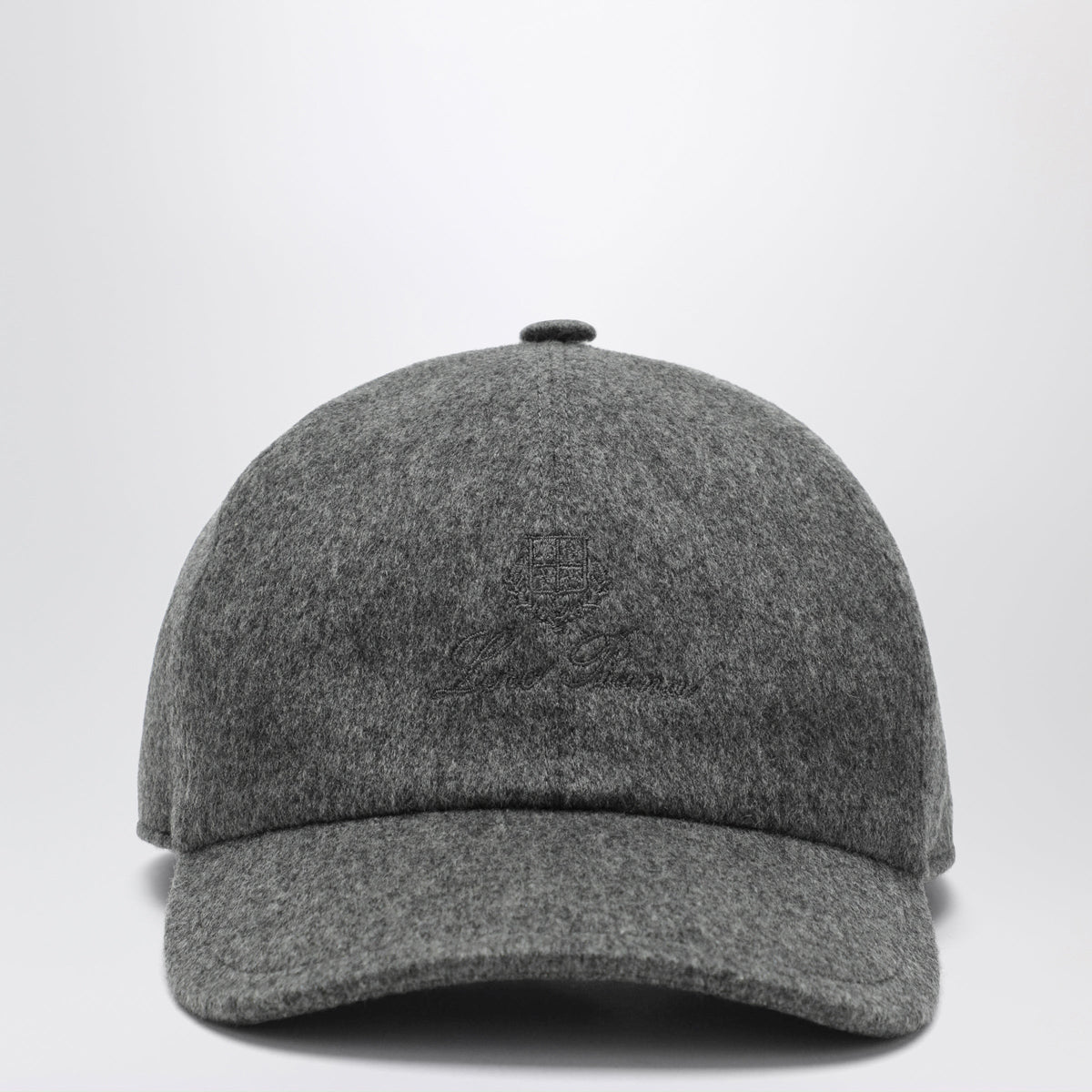 Loro Piana Grey Melange Cashmere Baseball Cap Men LORO PIANA