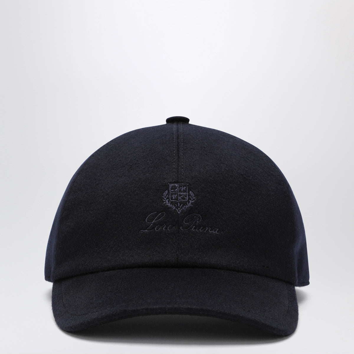 Loro Piana Navy Blue Cashmere Baseball Cap Men LORO PIANA