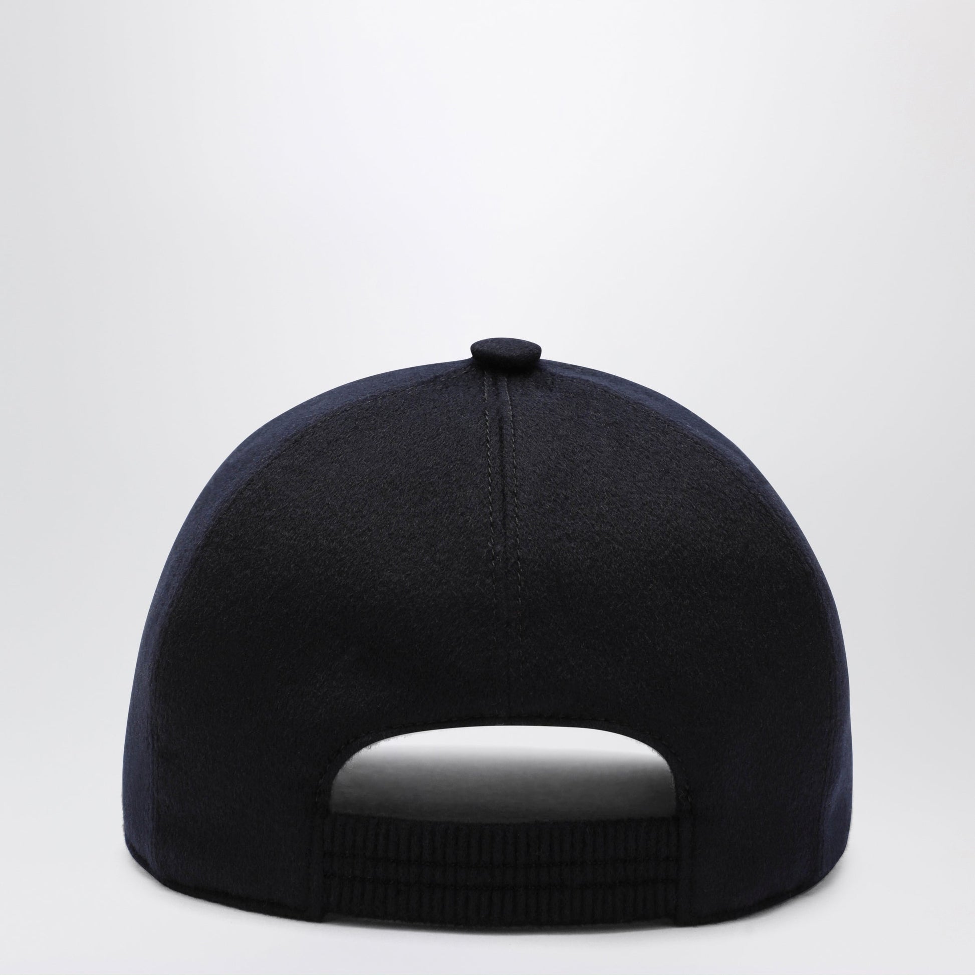 Loro Piana Navy Blue Cashmere Baseball Cap Men LORO PIANA