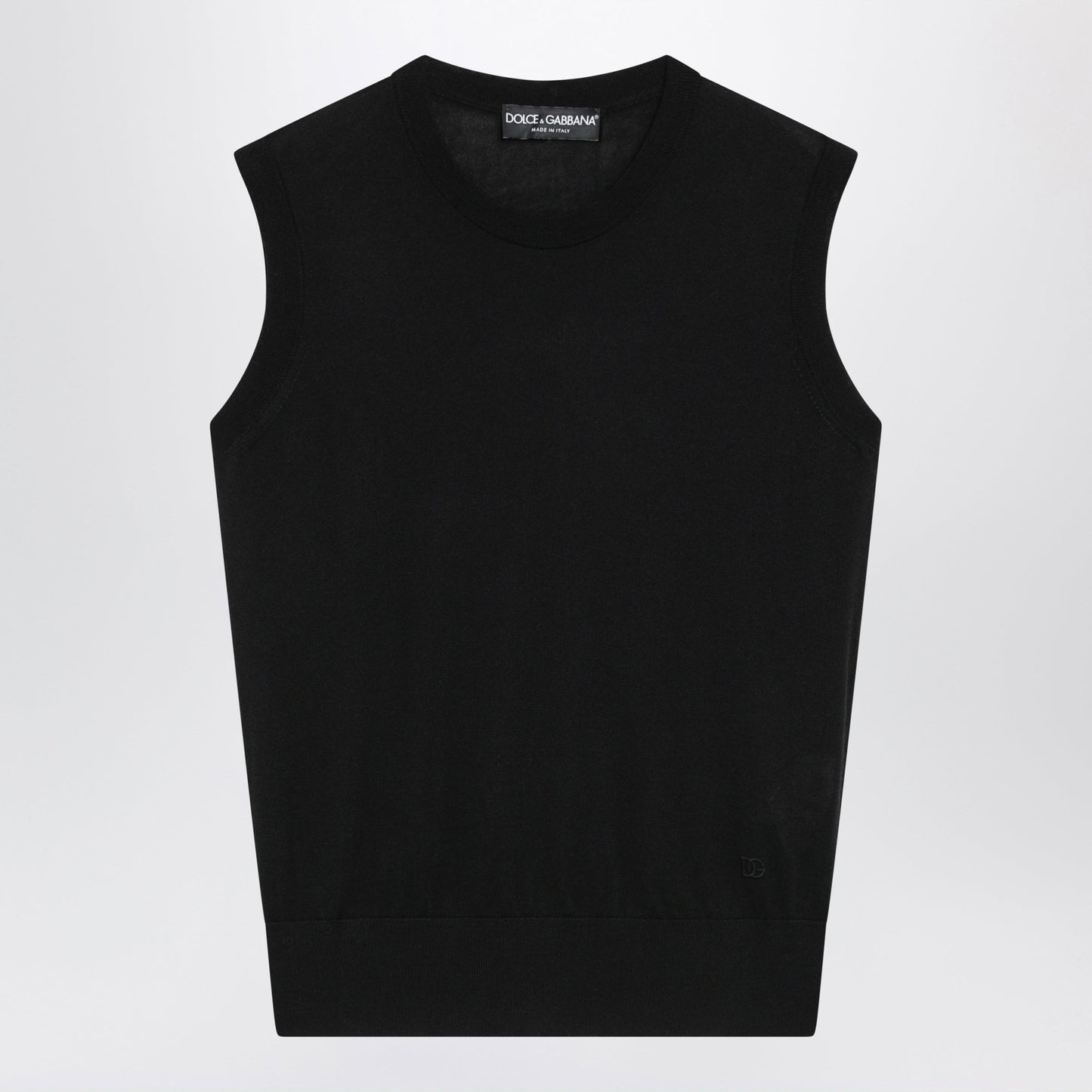 Dolce&Gabbana Black Cashmere And Silk Top Women DOLCE & GABBANA
