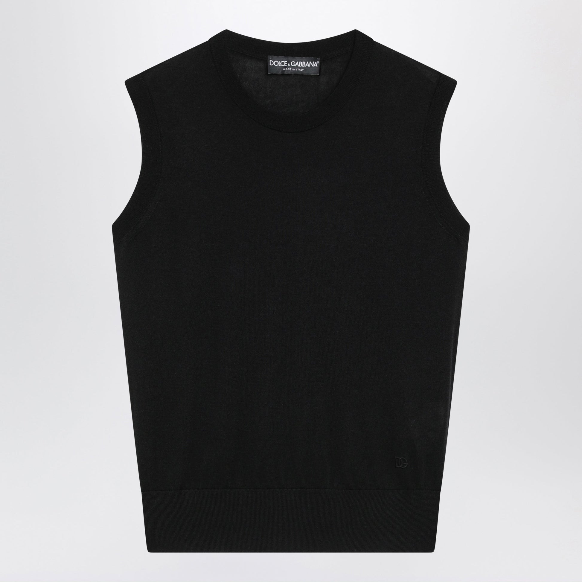 Dolce&Gabbana Black Cashmere And Silk Top Women DOLCE & GABBANA