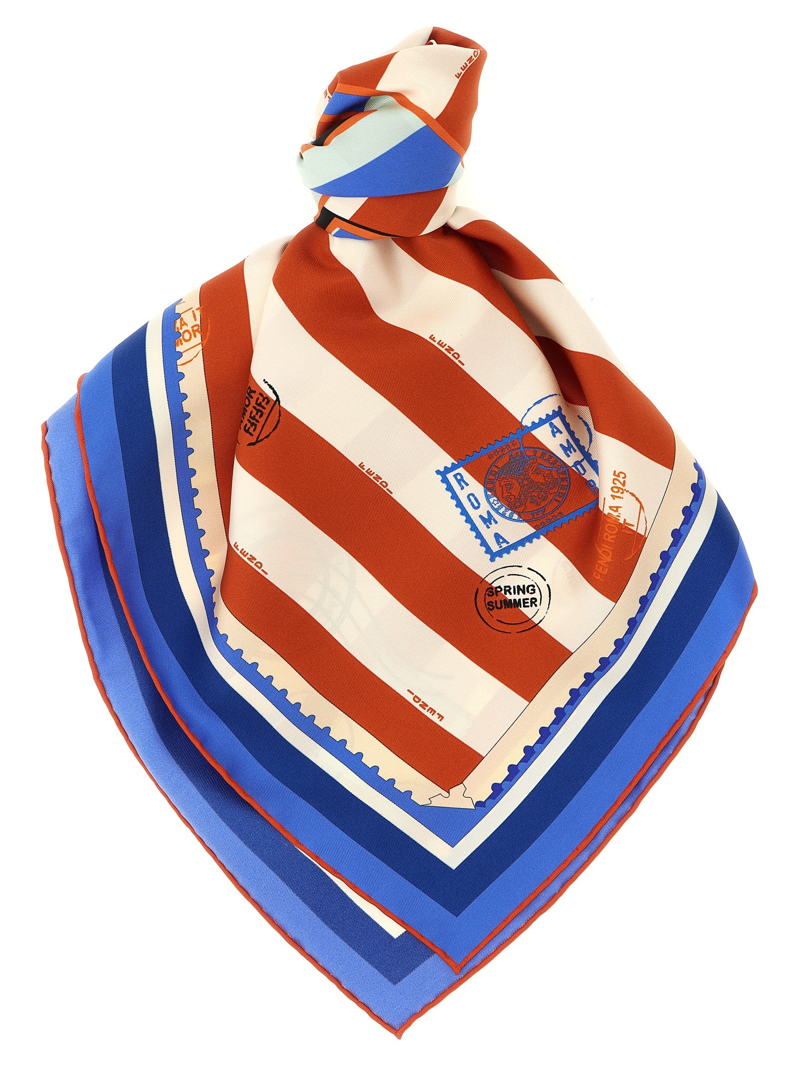 Fendi Women 'Pequin' Silk Scarf FENDI