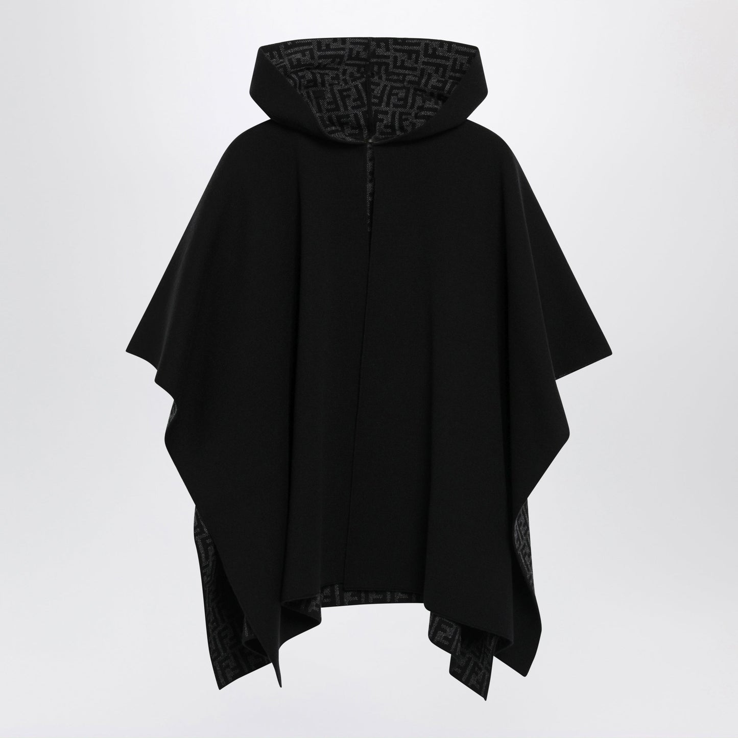 Fendi Cashemere Blend Black Cape Women FENDI