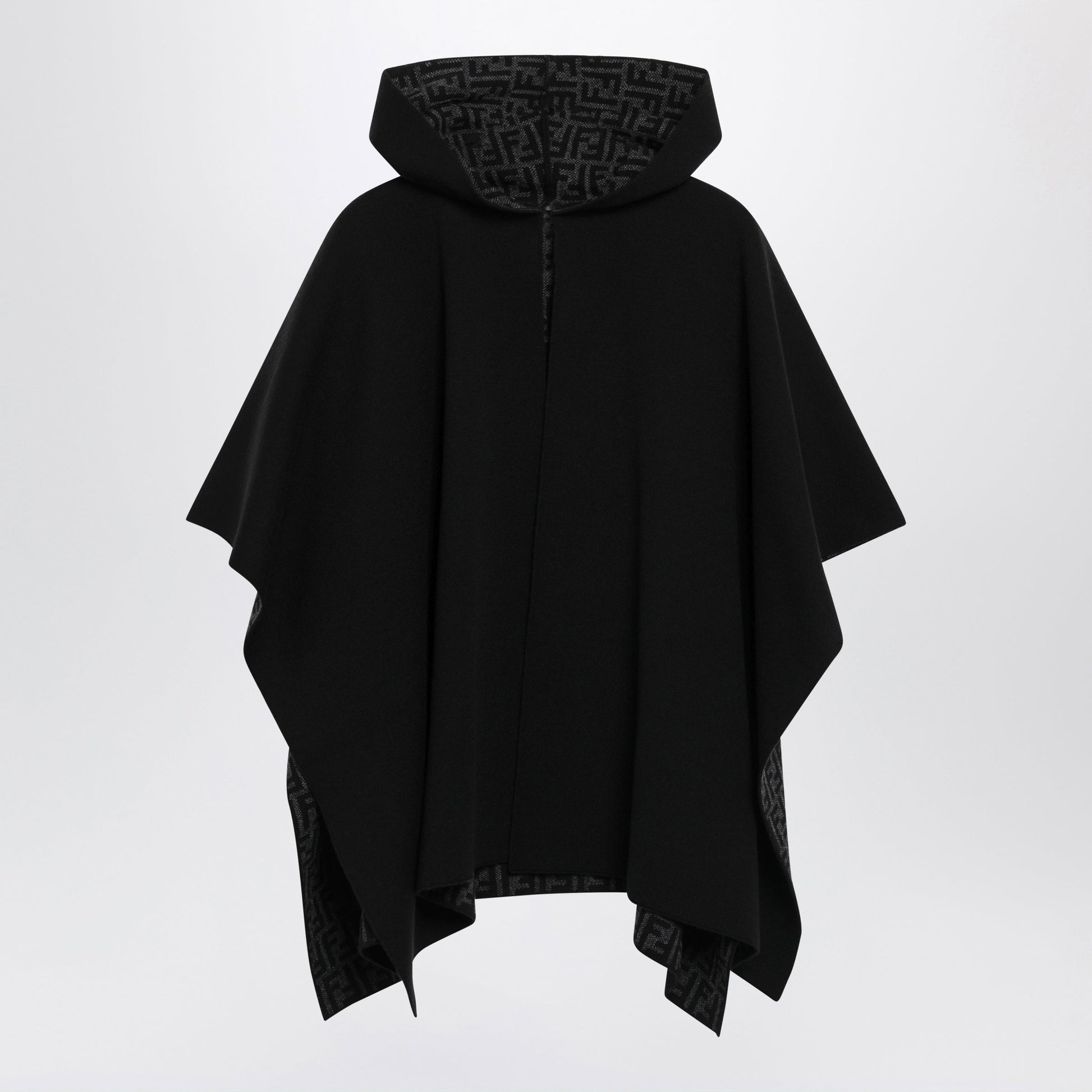 Fendi Cashemere Blend Black Cape Women FENDI