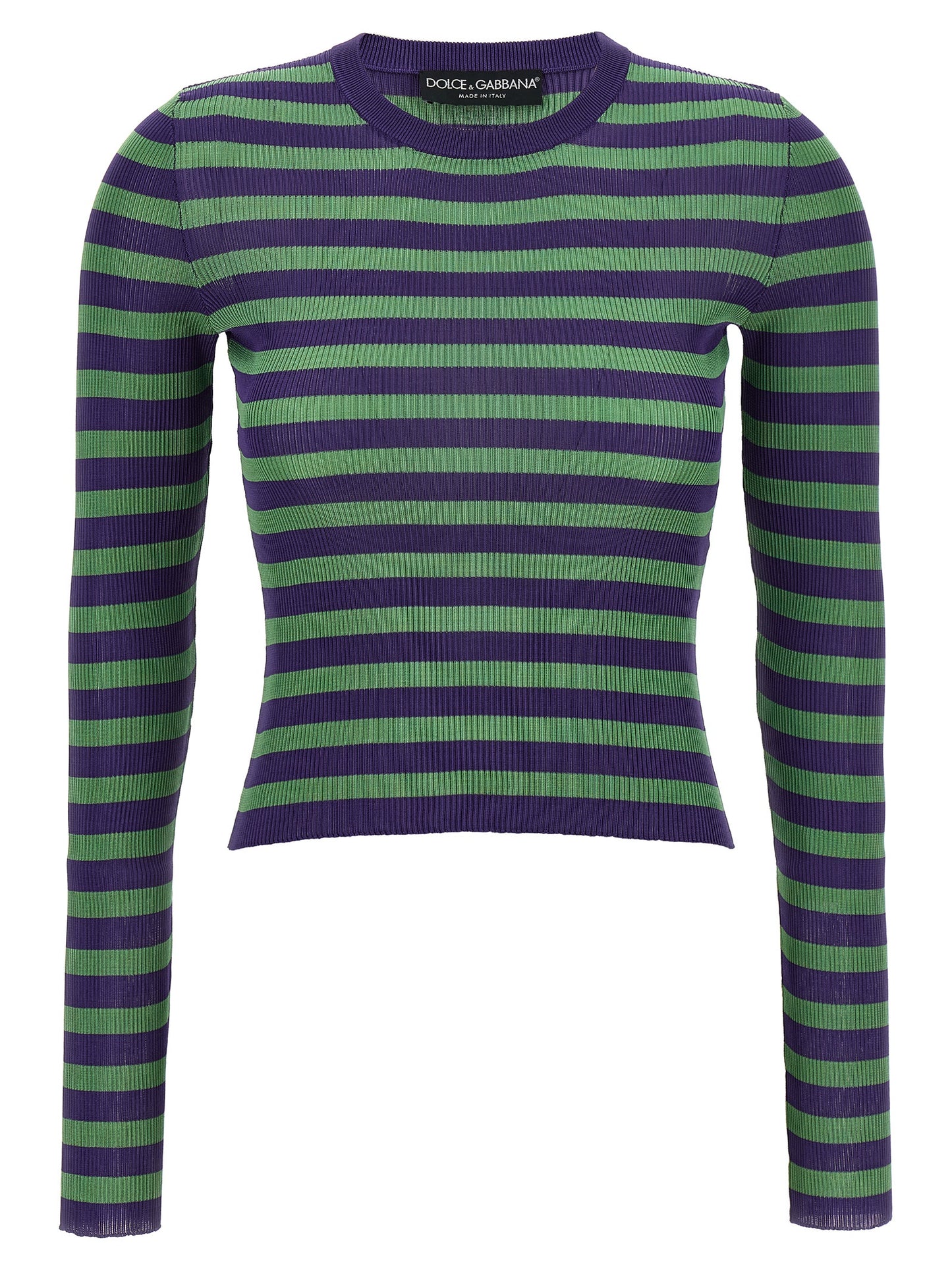 Dolce & Gabbana Women Striped Viscose Sweater DOLCE & GABBANA