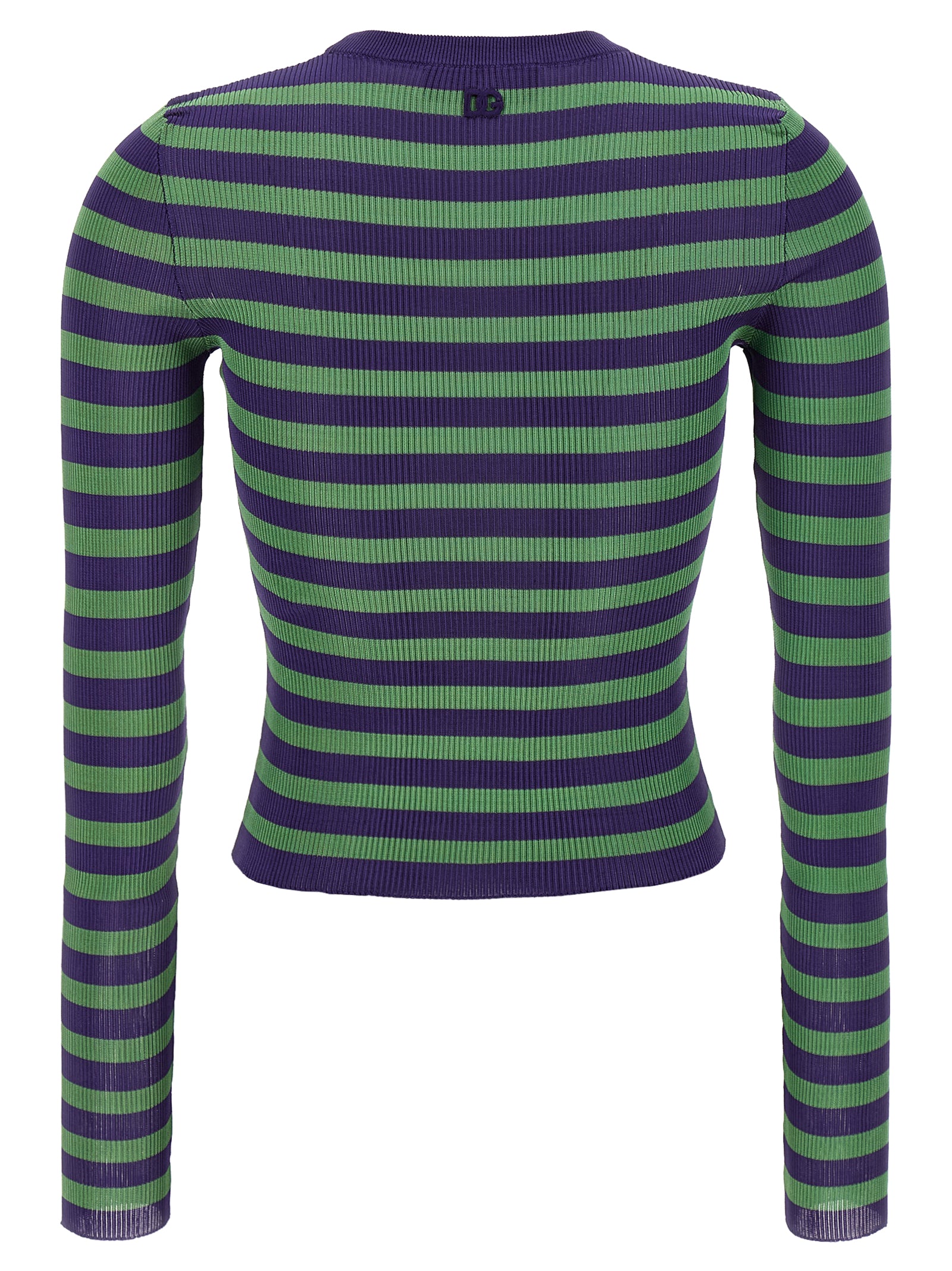 Dolce & Gabbana Women Striped Viscose Sweater DOLCE & GABBANA