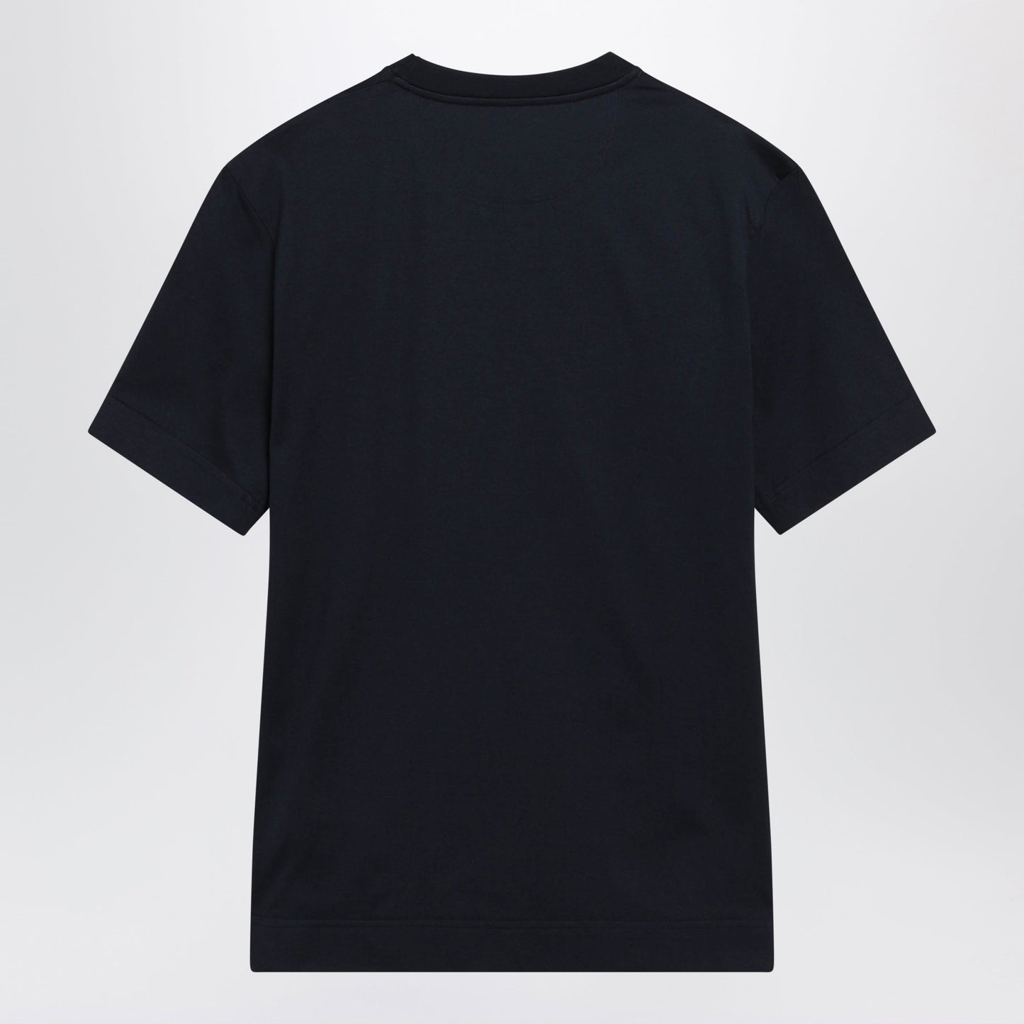 Fendi Navy Blue T-Shirt With Embroidered Logo Men FENDI