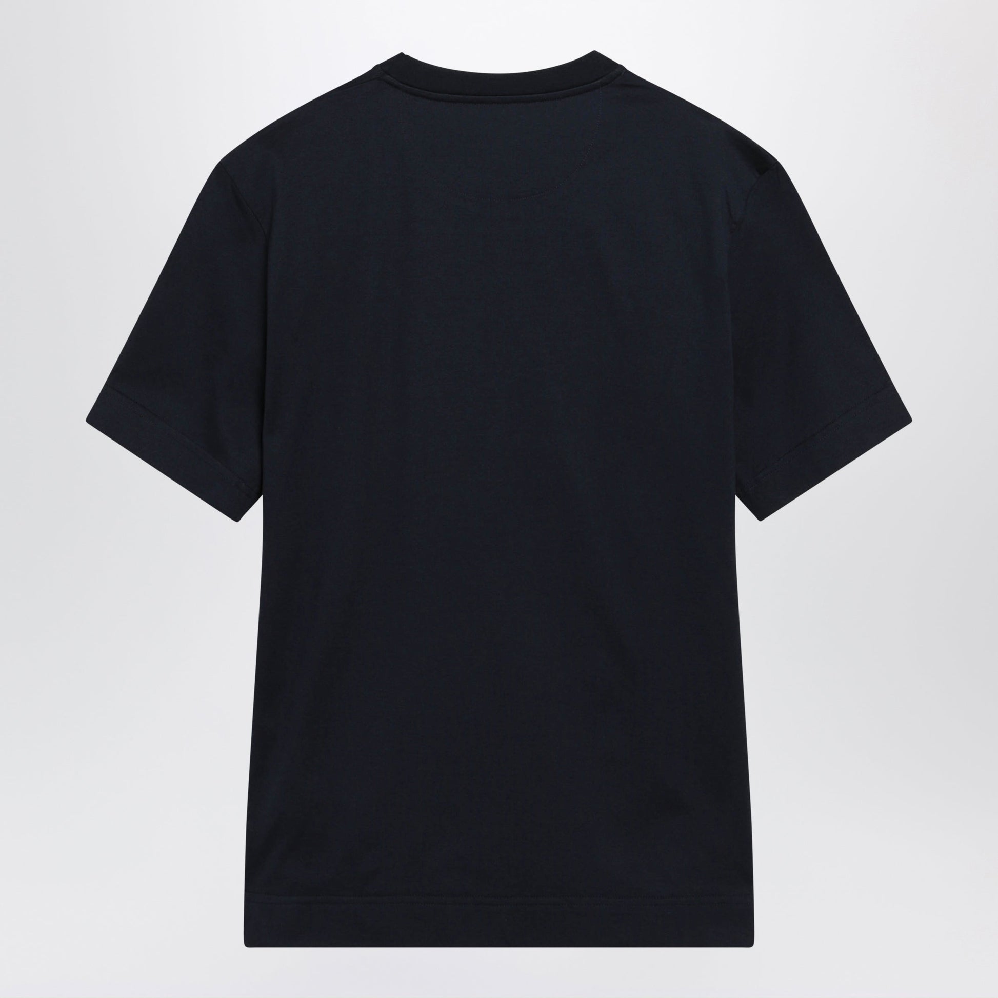 Fendi Navy Blue T-Shirt With Embroidered Logo Men FENDI