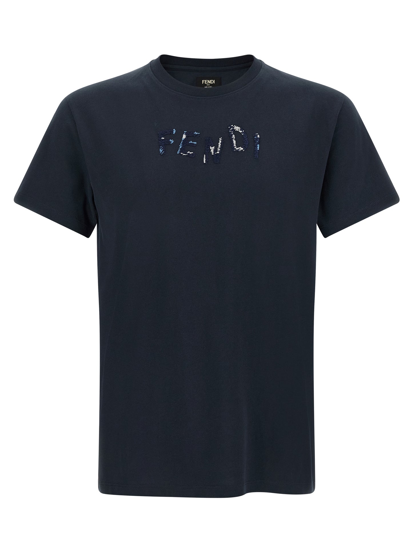 Fendi Men Logo Embroidery T-Shirt FENDI