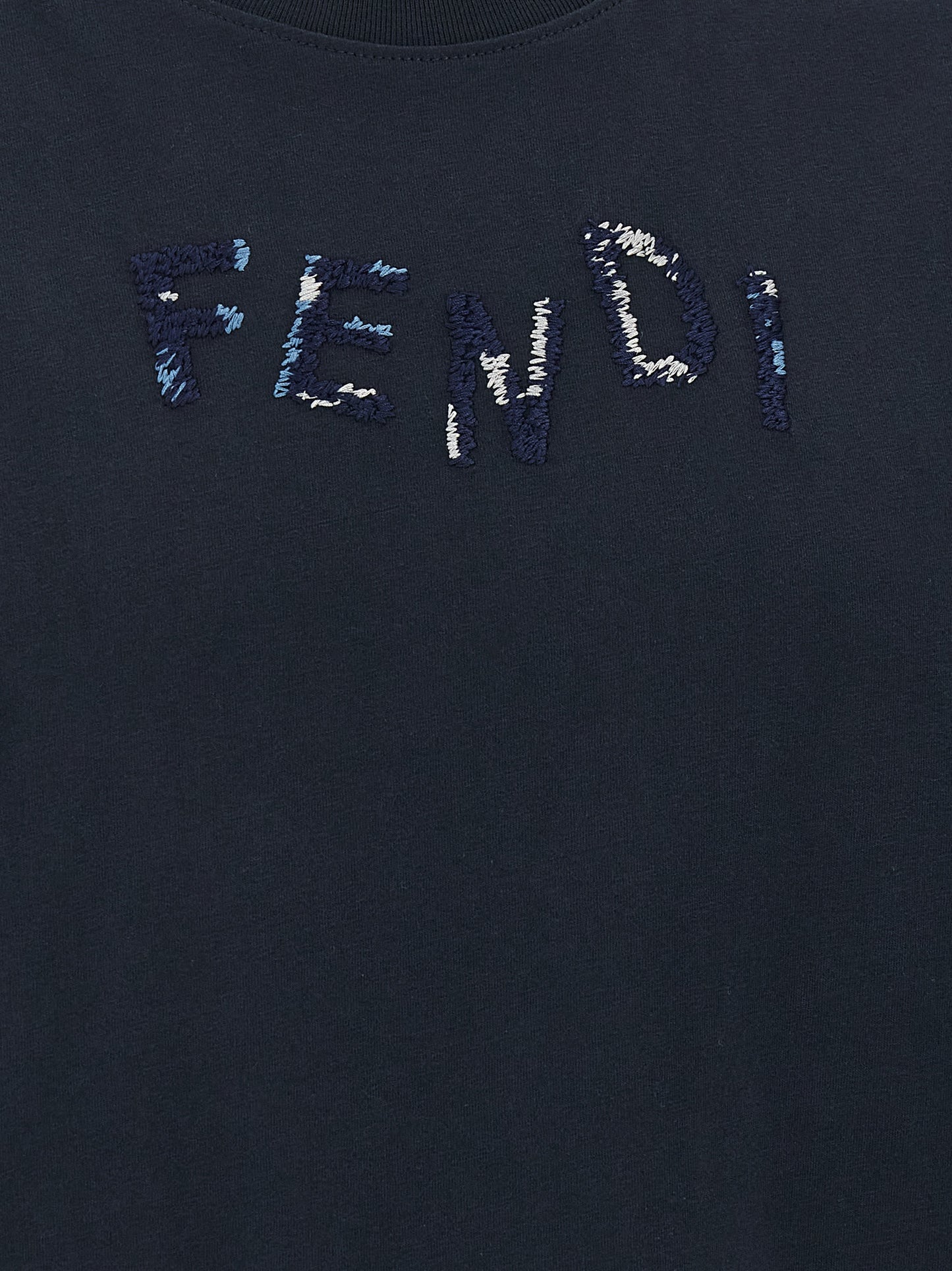 Fendi Men Logo Embroidery T-Shirt FENDI