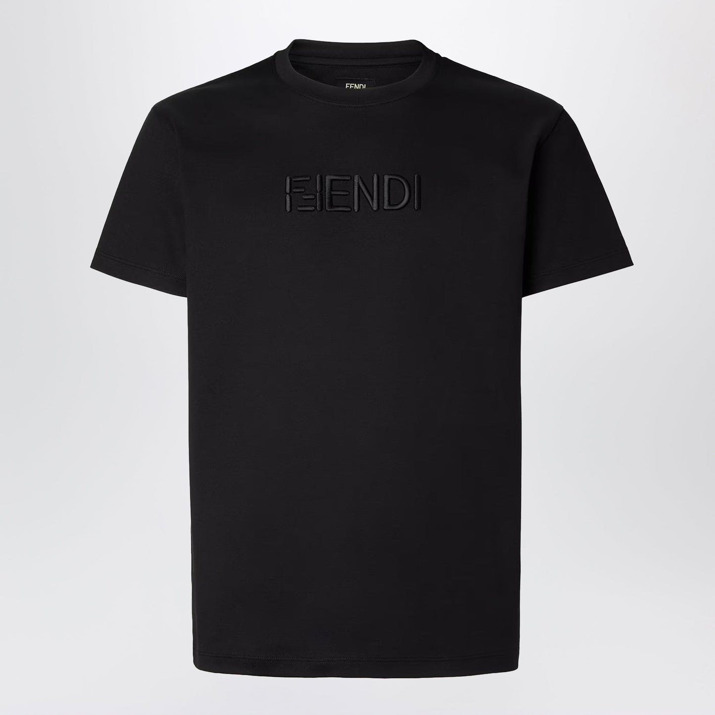 Fendi White Cotton T-Shirt Men FENDI