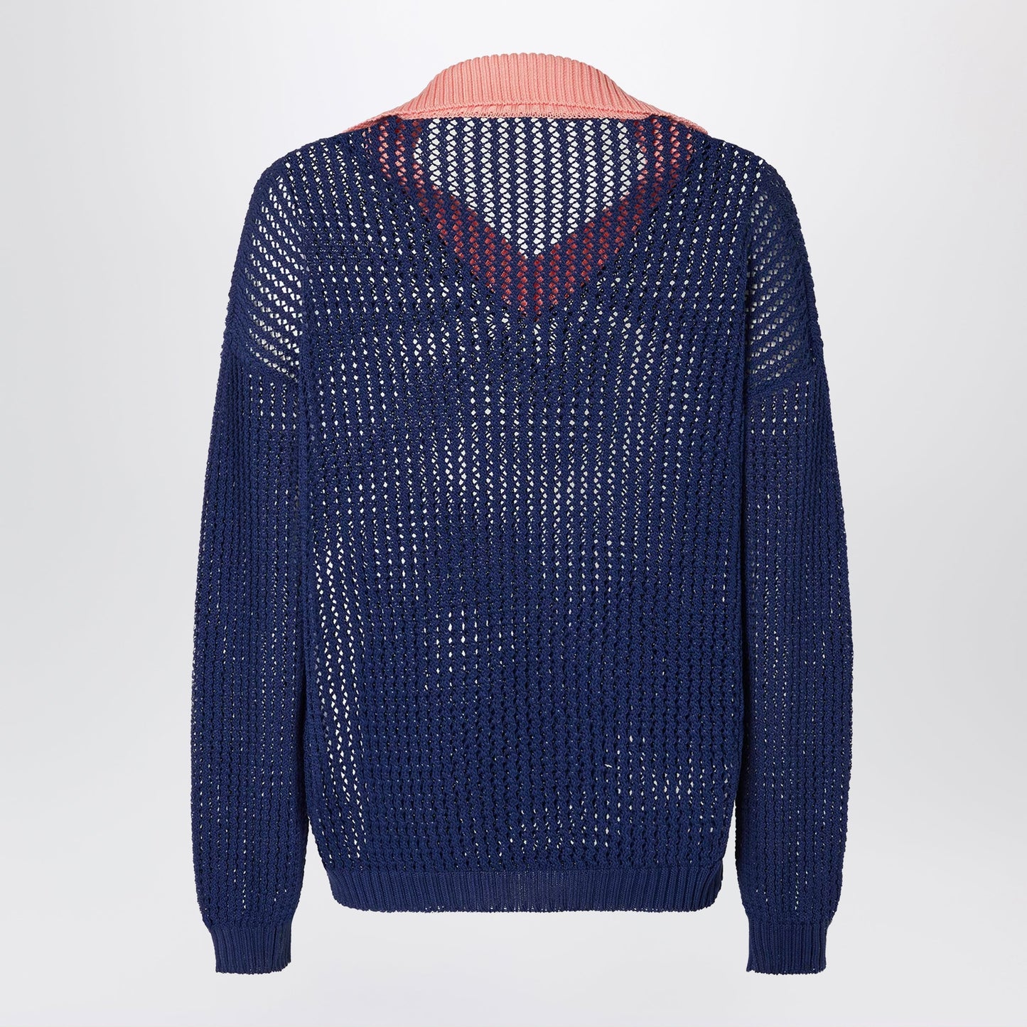 Fendi Blue And Pink Cotton Jumper Men FENDI