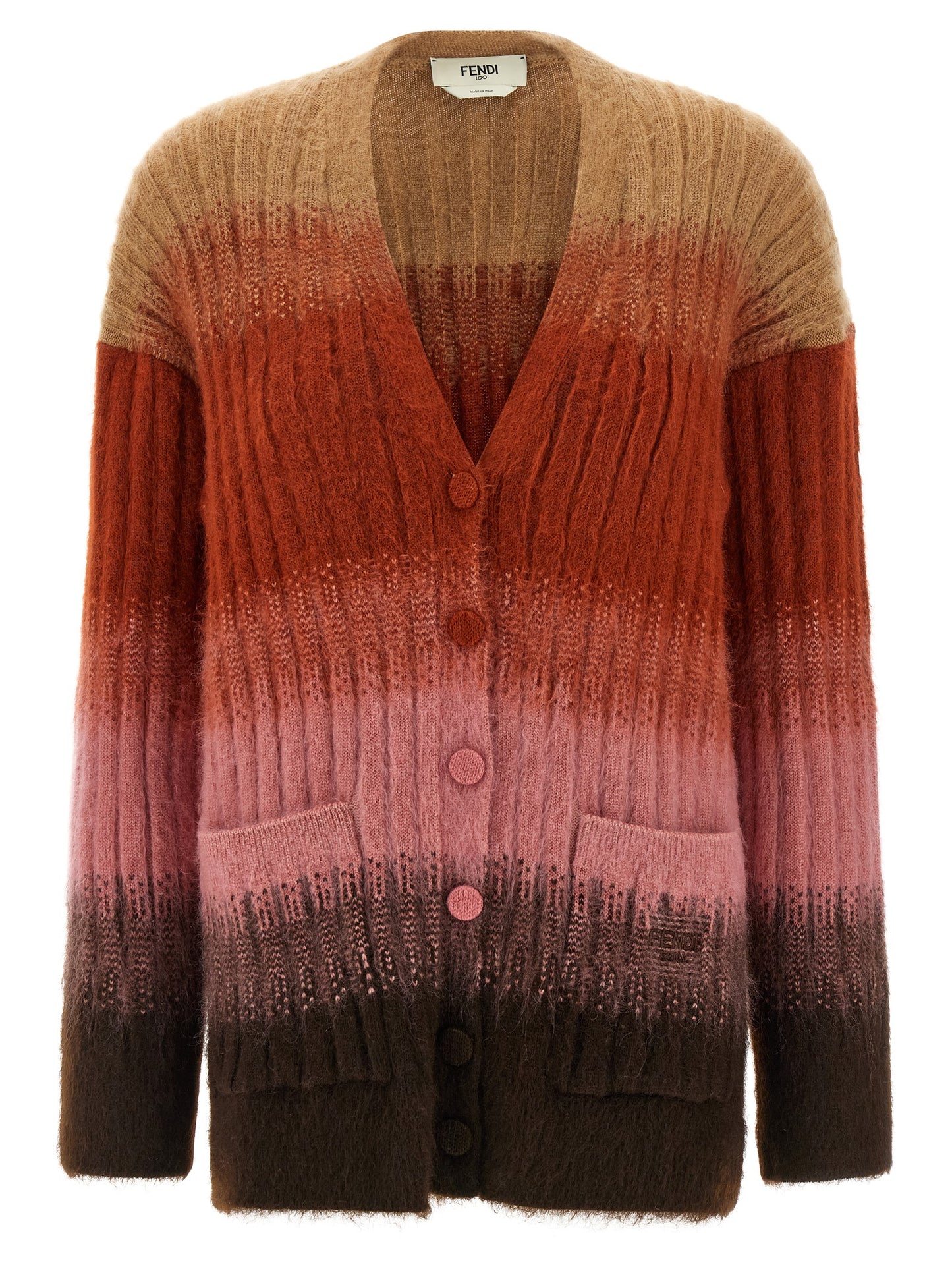 Fendi Women Vanisé Knit Cardigan FENDI