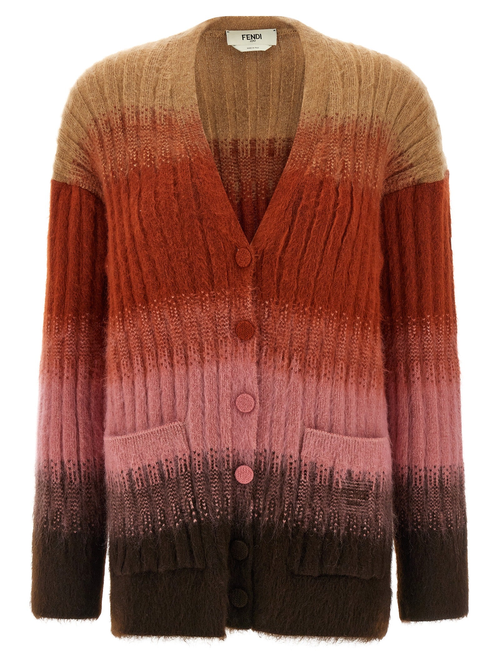 Fendi Women Vanisé Knit Cardigan FENDI