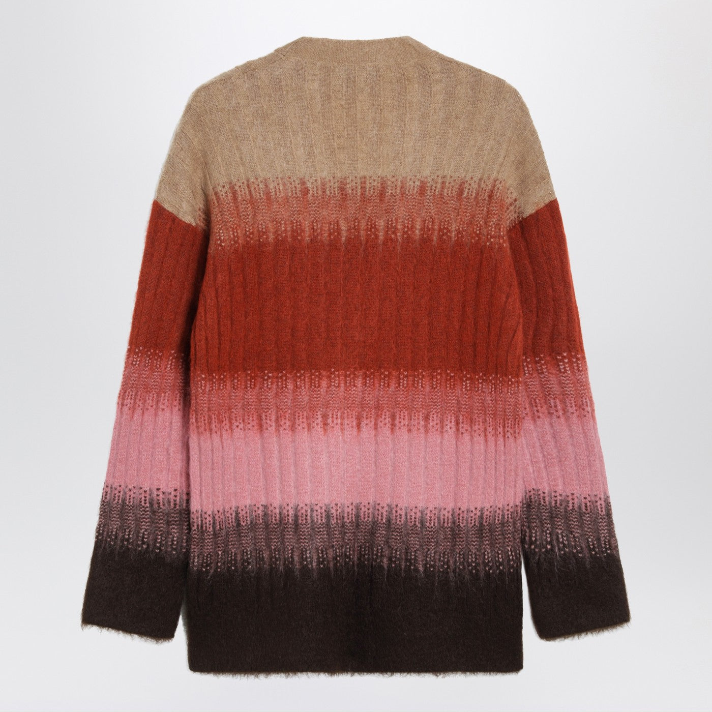 Fendi Multicoloured Mohair And Wool Cardigan Women FENDI