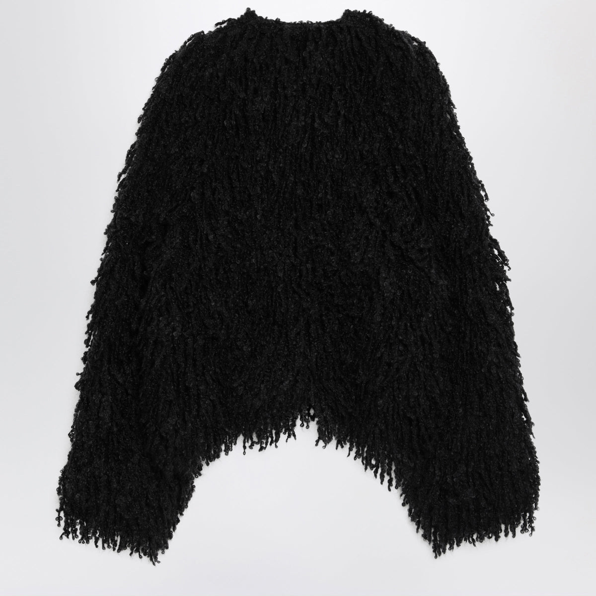 Fendi Black Cropped Jacket In Cashmere And Mohair Women FENDI