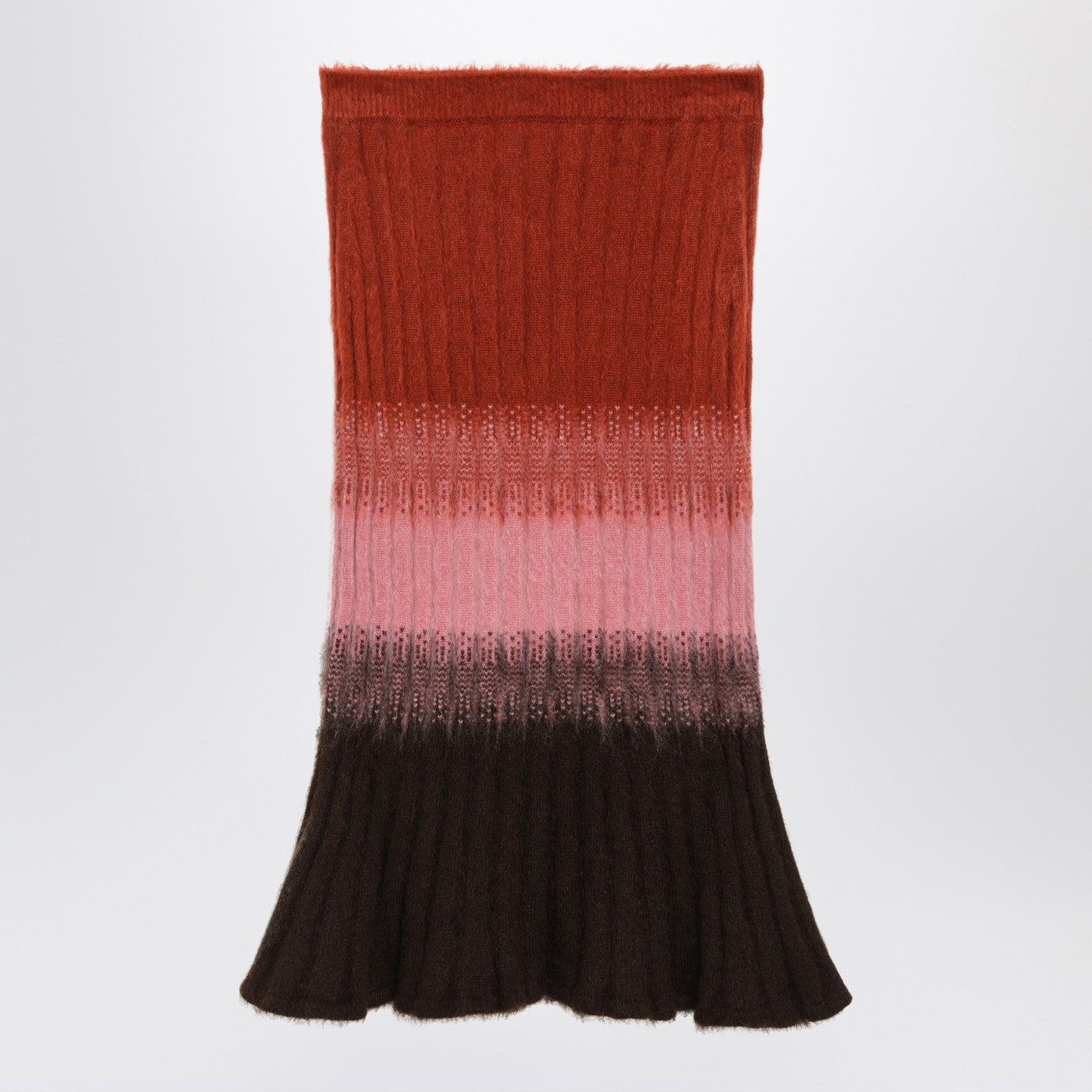 Fendi Multicoloured Mohair And Wool Skirt Women FENDI