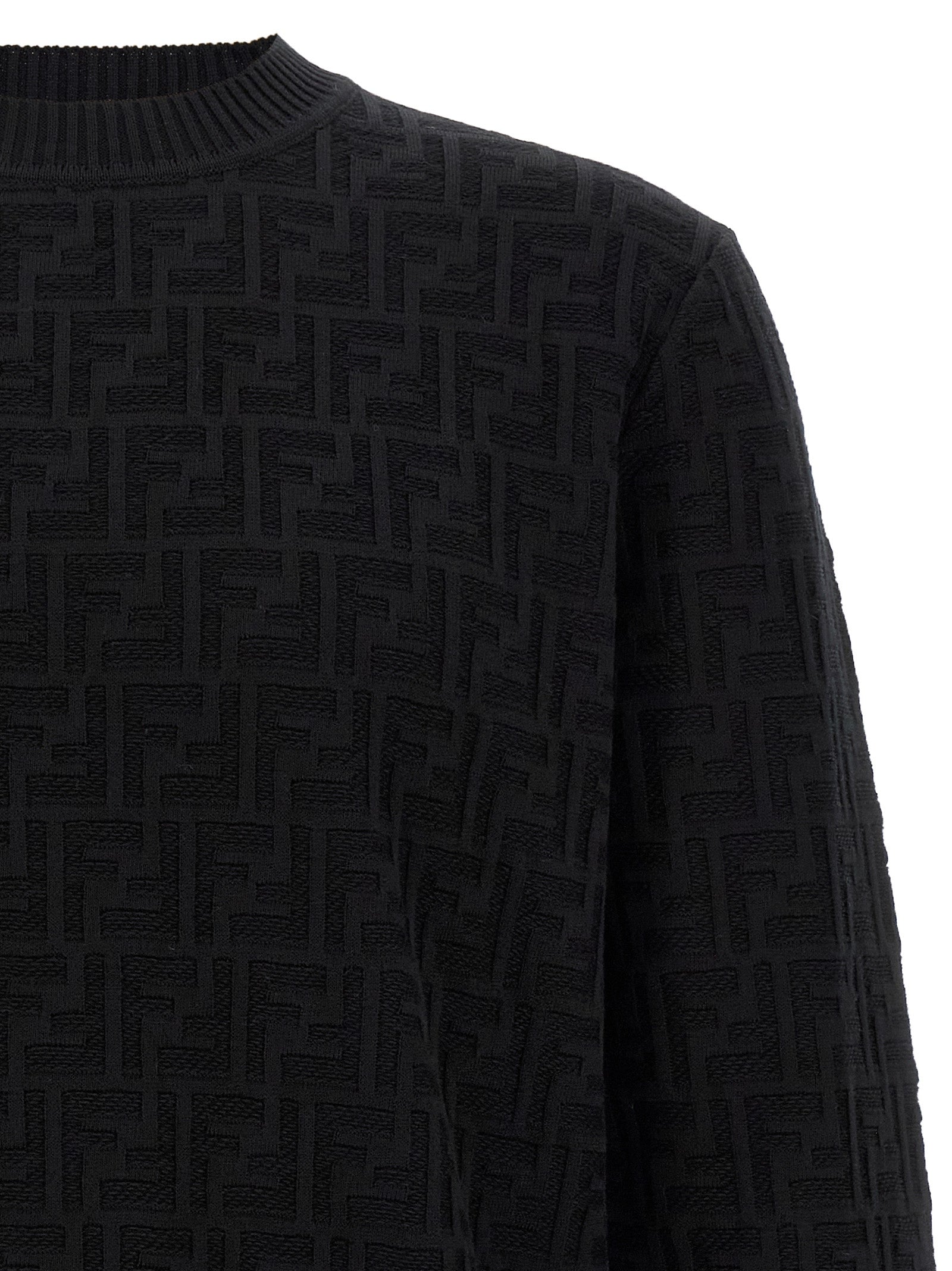 Fendi Men Ff Jacquard Sweater FENDI