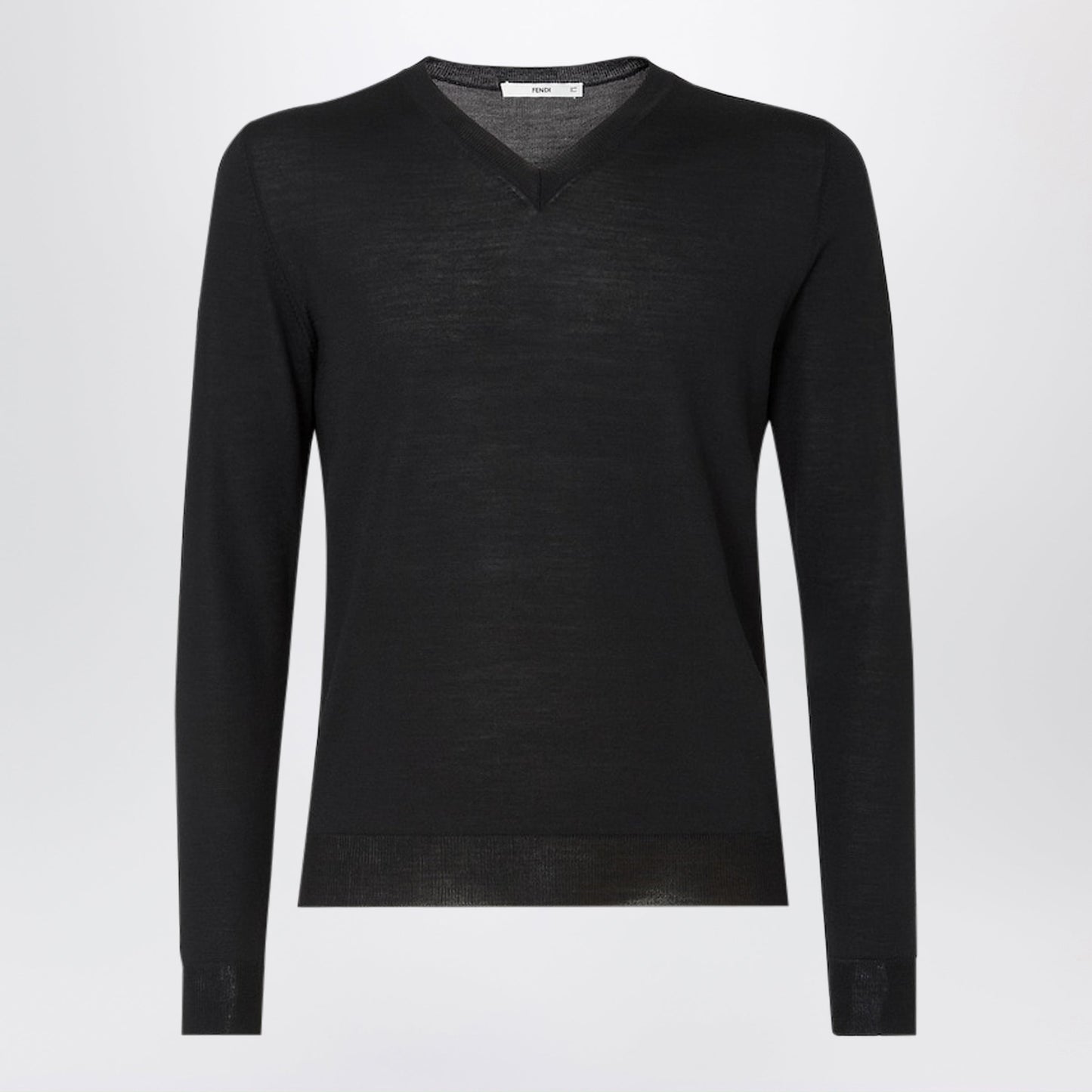 Fendi Black Wool Jumper Men FENDI