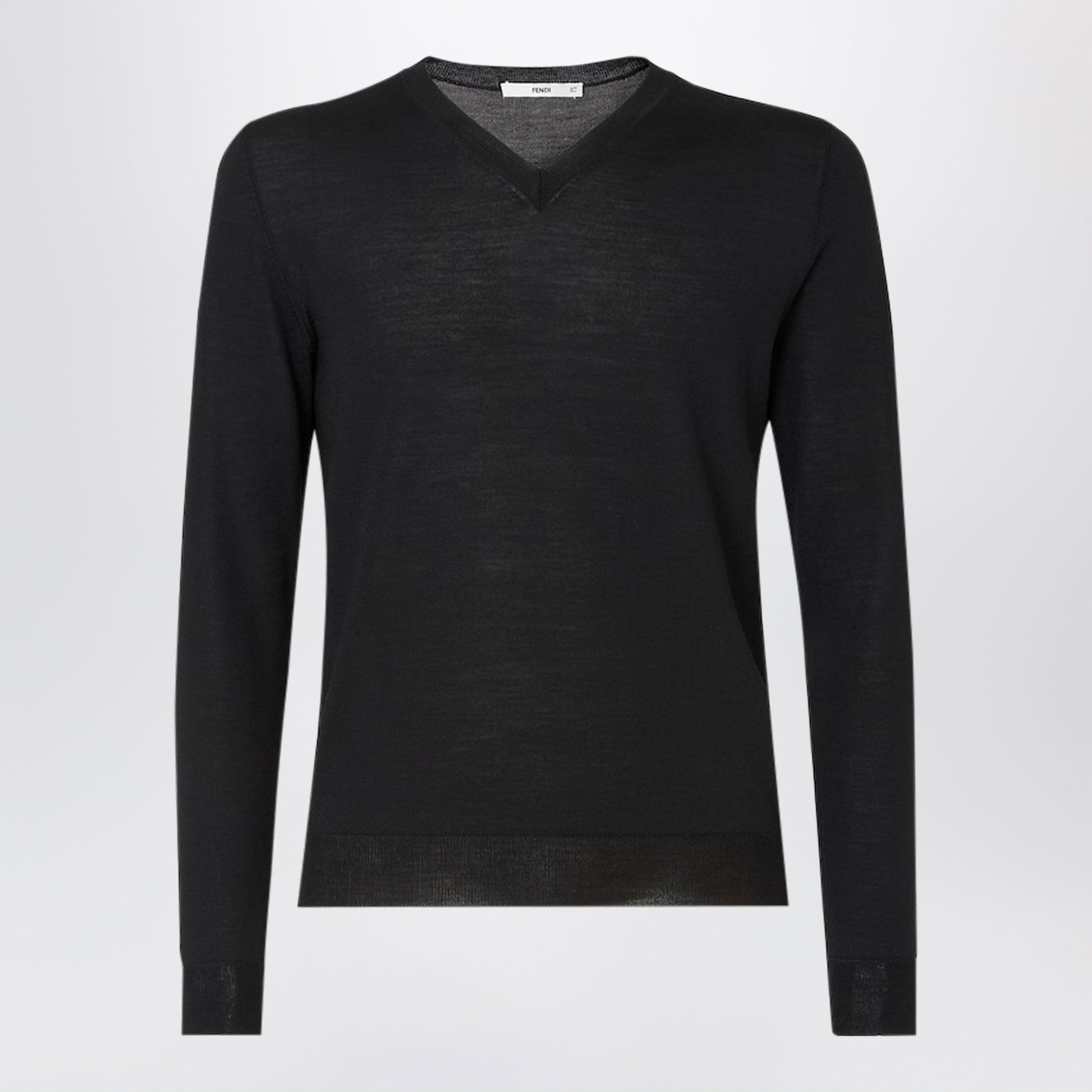 Fendi Black Wool Jumper Men FENDI