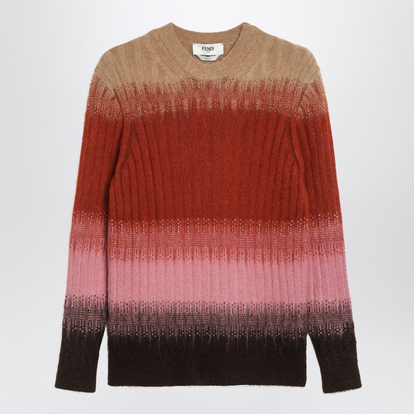 Fendi Multicoloured Mohair And Wool Sweater Women FENDI