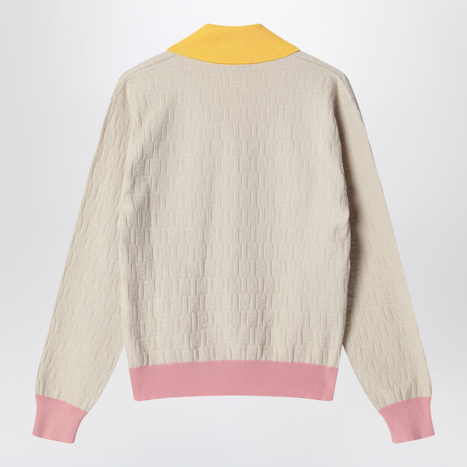 Fendi Light Beige Cotton And Silk Jumper Women FENDI