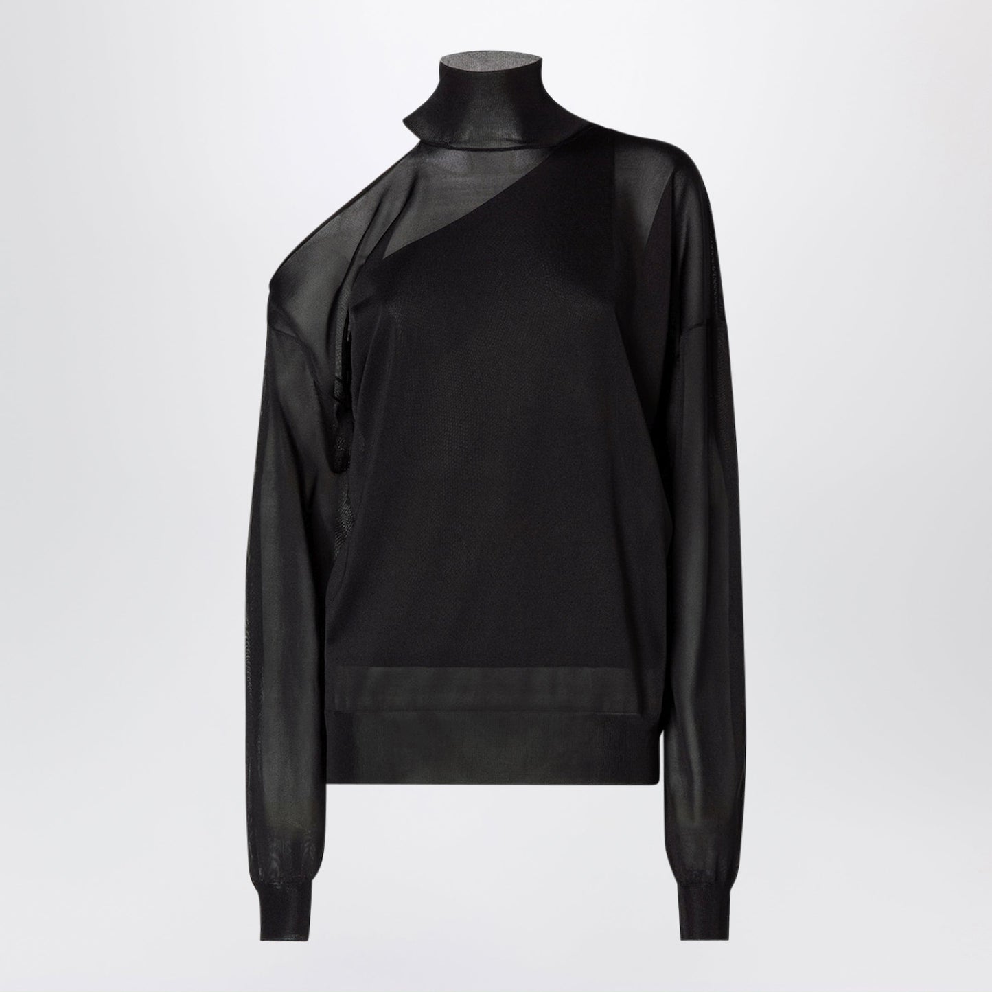Fendi Black Silk Organza Jumper Women FENDI