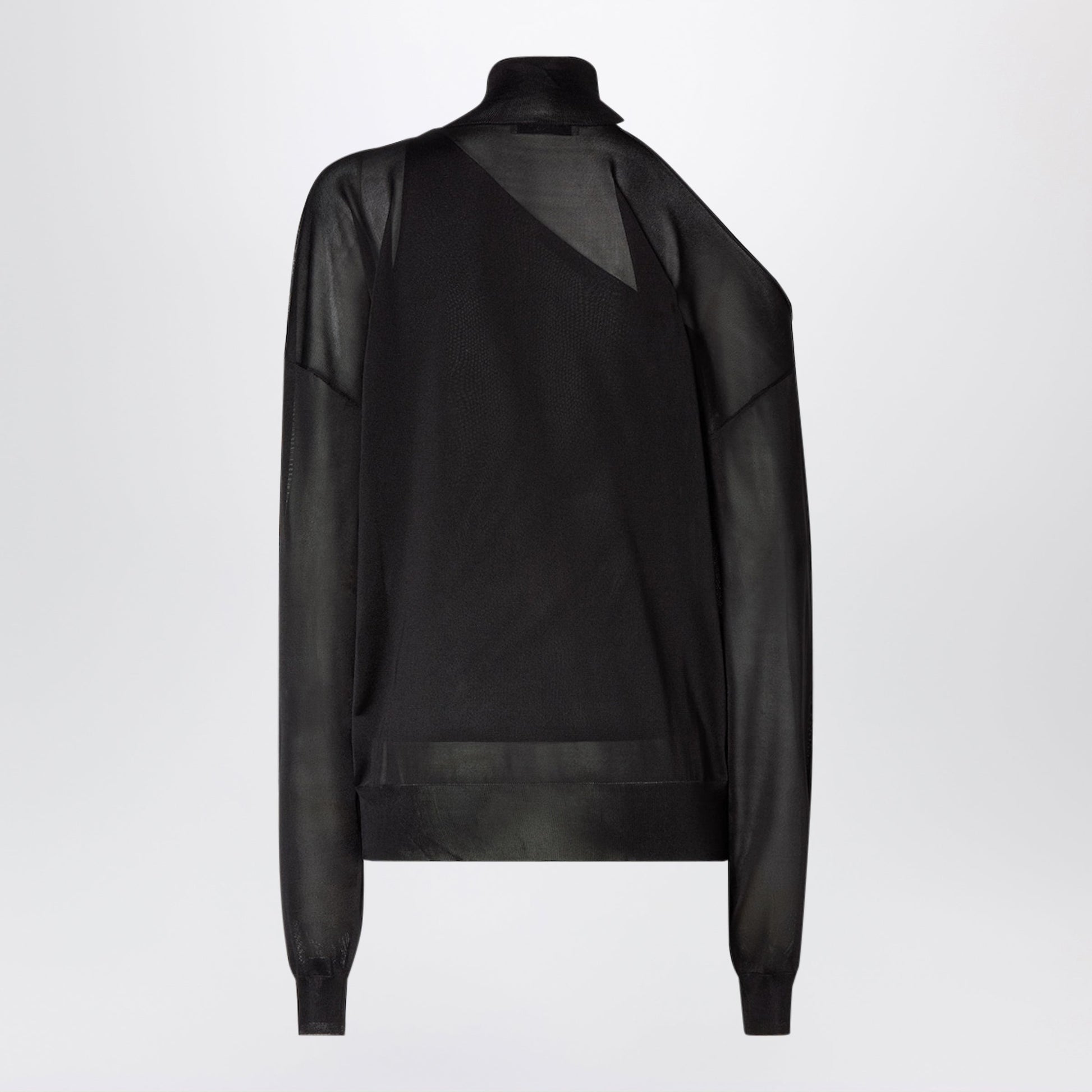 Fendi Black Silk Organza Jumper Women FENDI