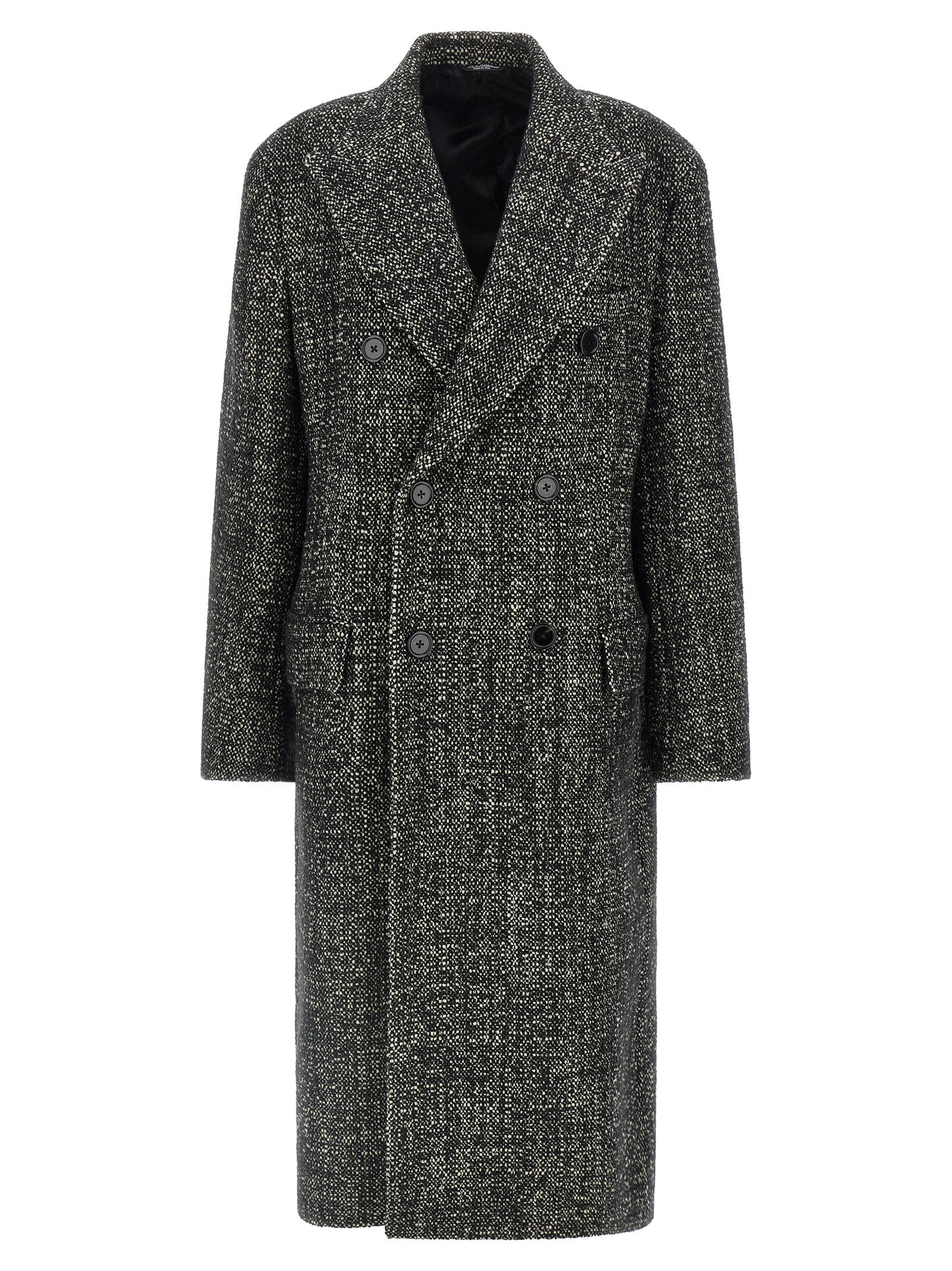 Dolce & Gabbana Men Bouclé Wool Coat DOLCE & GABBANA
