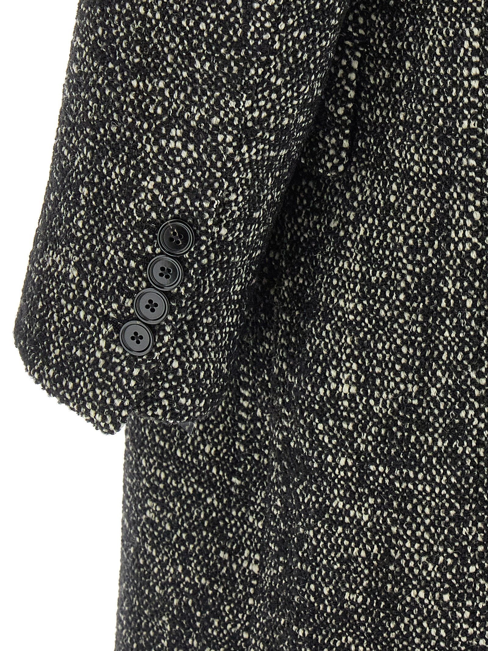 Dolce & Gabbana Men Bouclé Wool Coat DOLCE & GABBANA