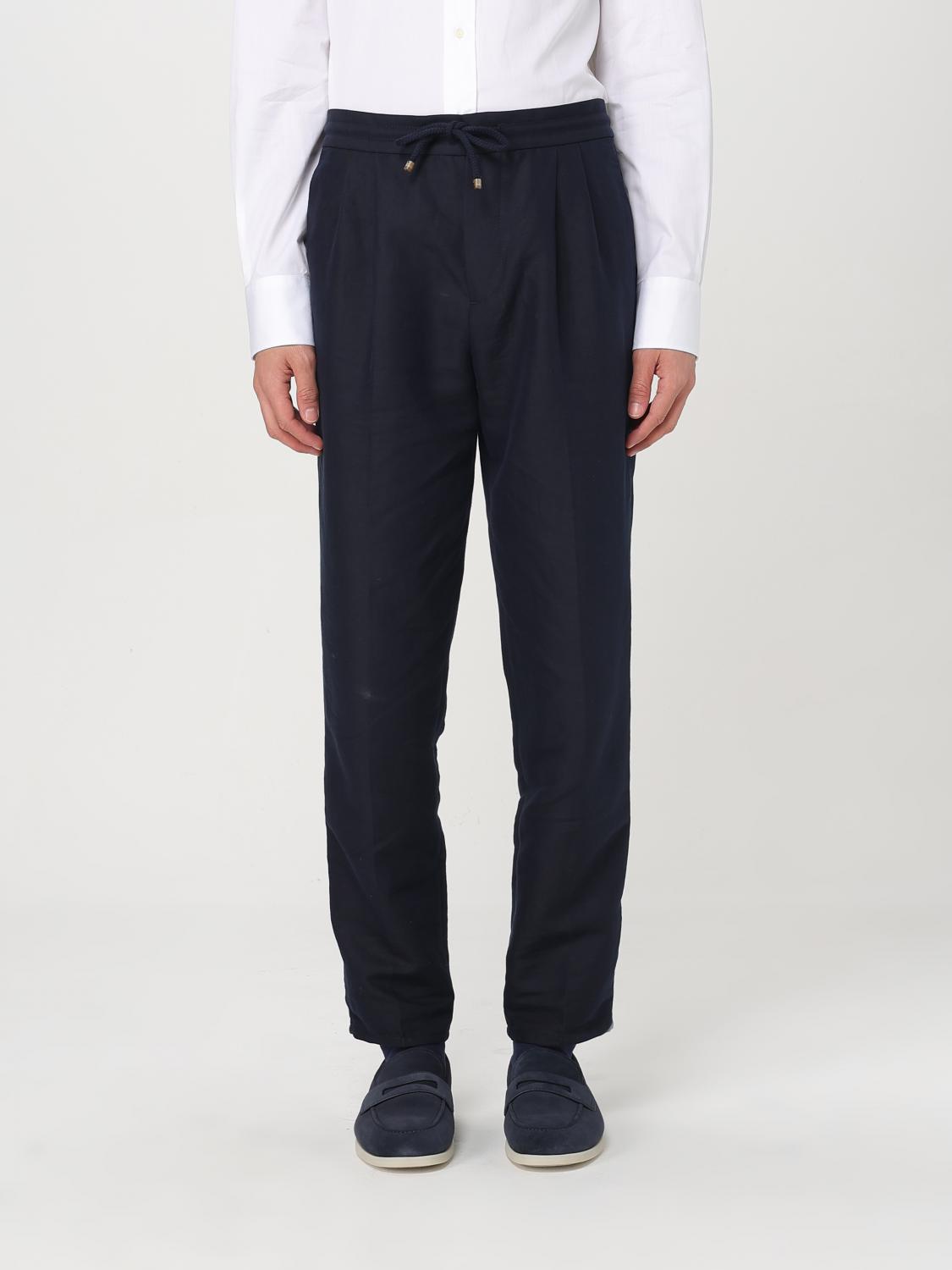 Brunello Cucinelli Men Linen Trousers BRUNELLO CUCINELLI