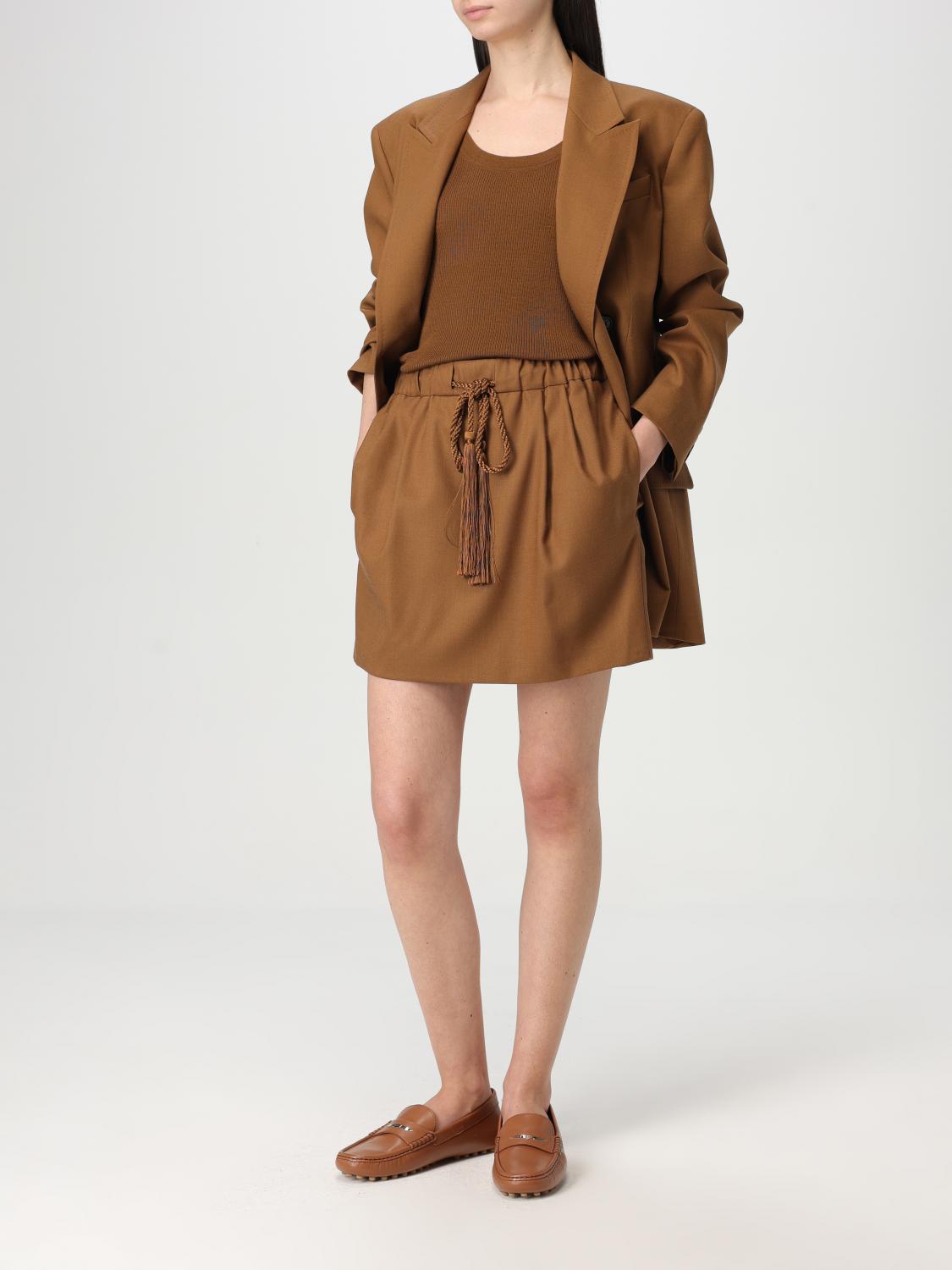 Max Mara Skirt Woman Leather MAX MARA