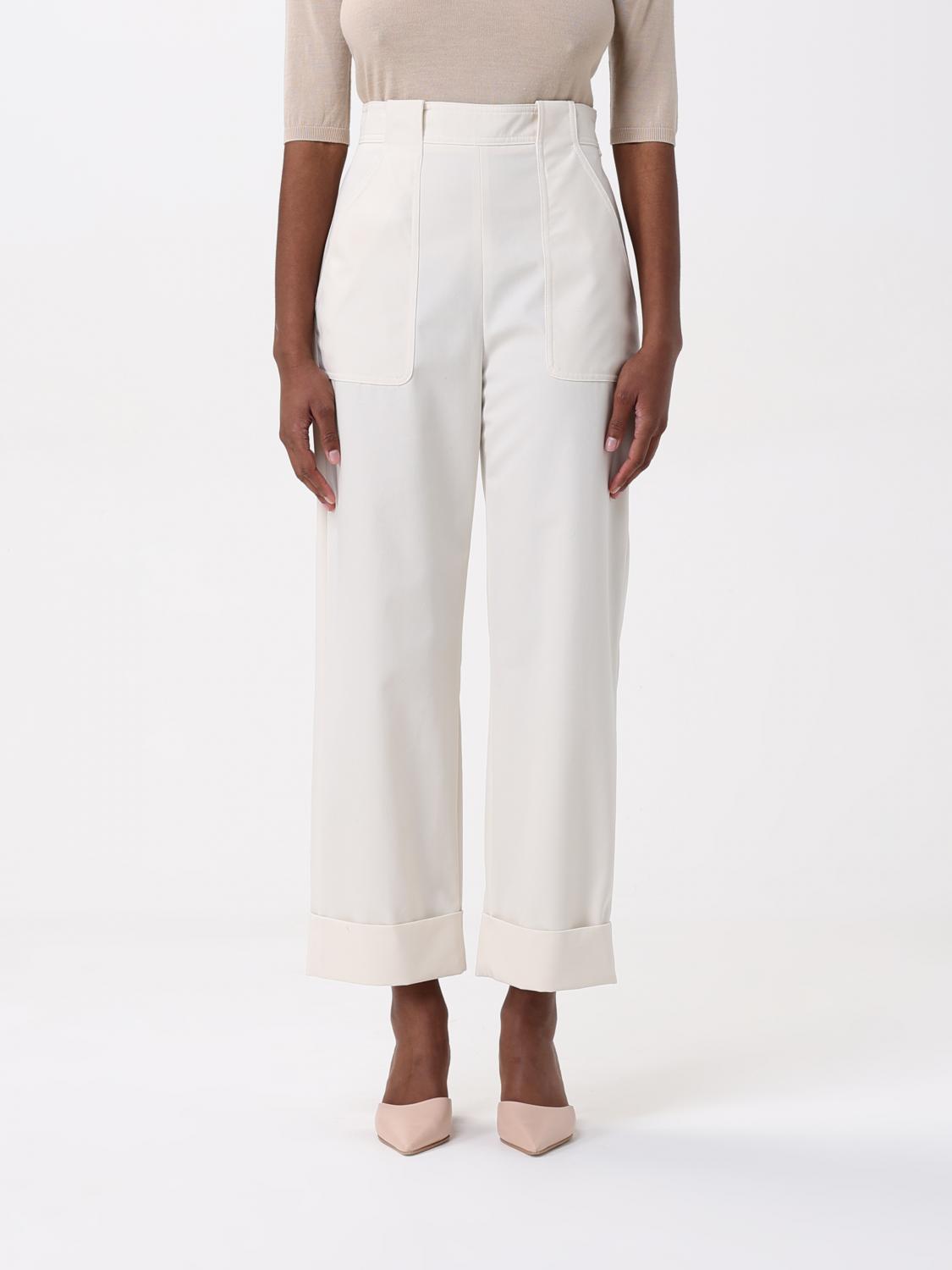 Max Mara Pants Woman White MAX MARA