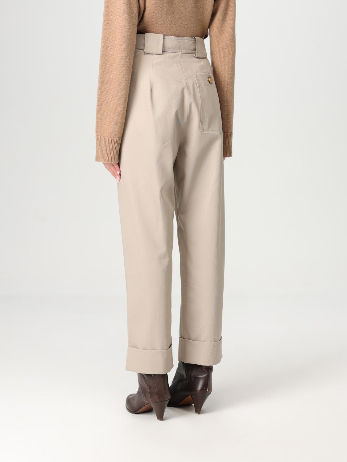 Max Mara Pants Woman Beige MAX MARA