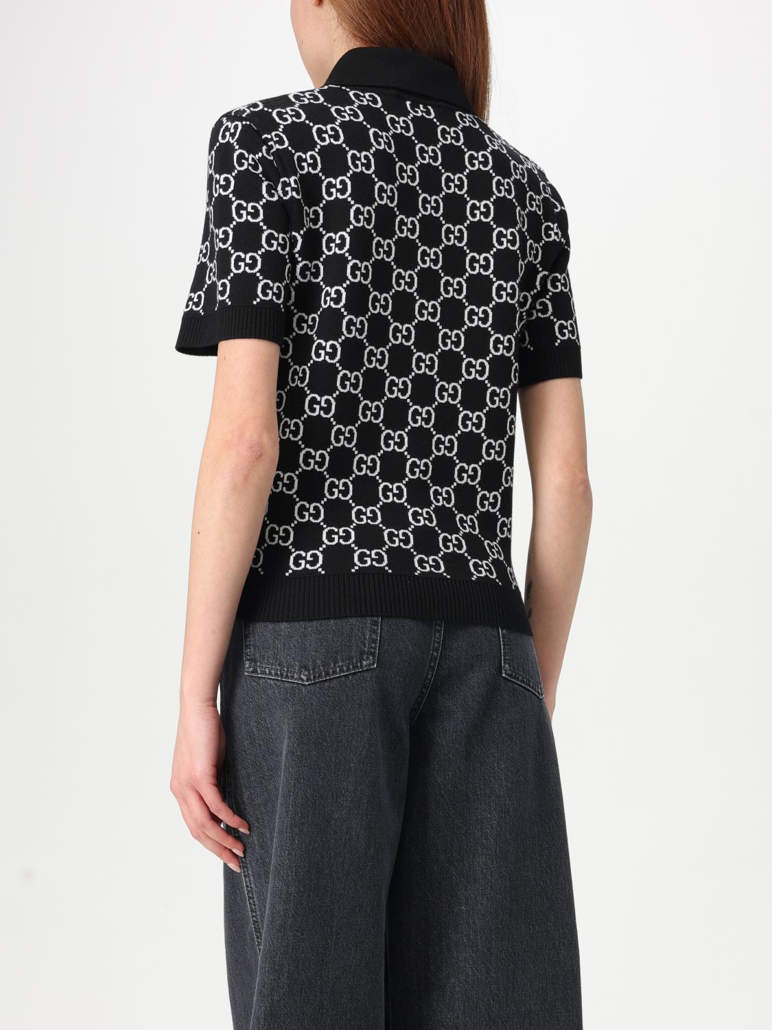 Gucci Polo Shirt Woman Black GUCCI