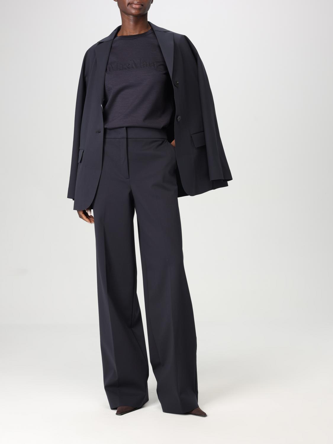 Max Mara Pants Woman Blue MAX MARA