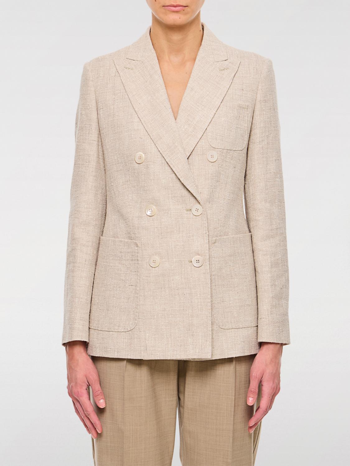 Max Mara Jacket Woman Beige MAX MARA