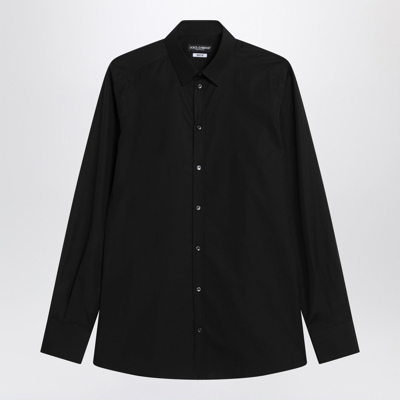 Dolce&Gabbana Black Cotton Shirt Men DOLCE & GABBANA