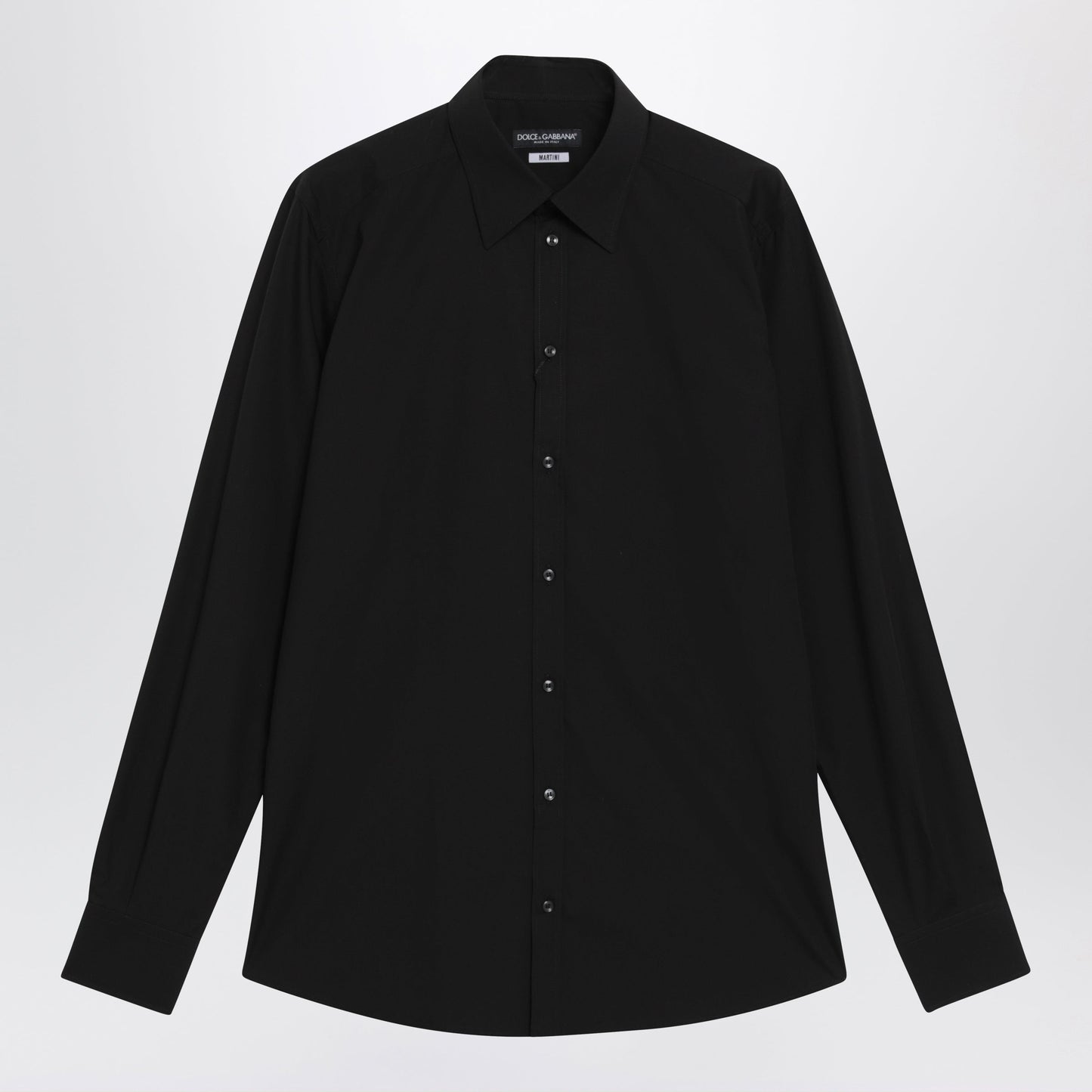 Dolce&Gabbana Black Cotton Shirt Men DOLCE & GABBANA