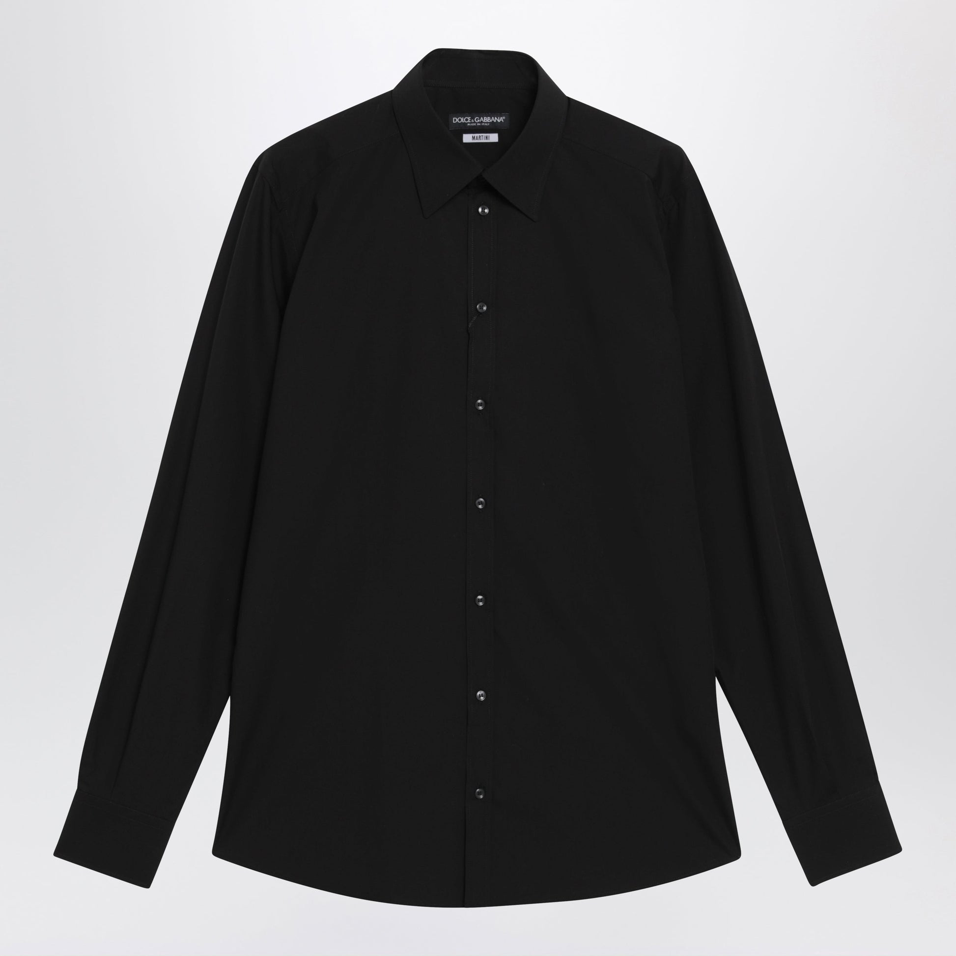 Dolce&Gabbana Black Cotton Shirt Men DOLCE & GABBANA