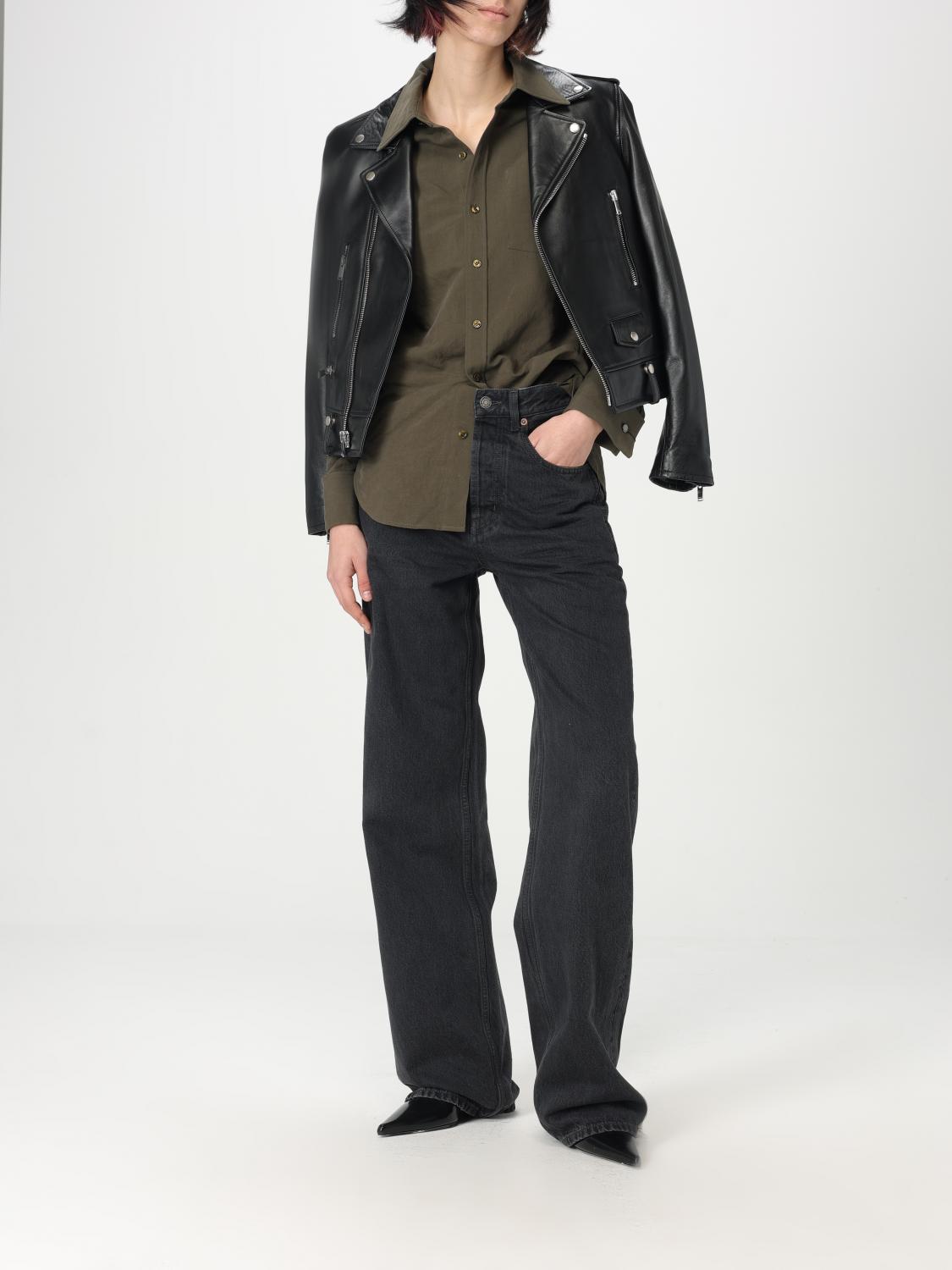 Saint Laurent Jacket Woman Black SAINT LAURENT