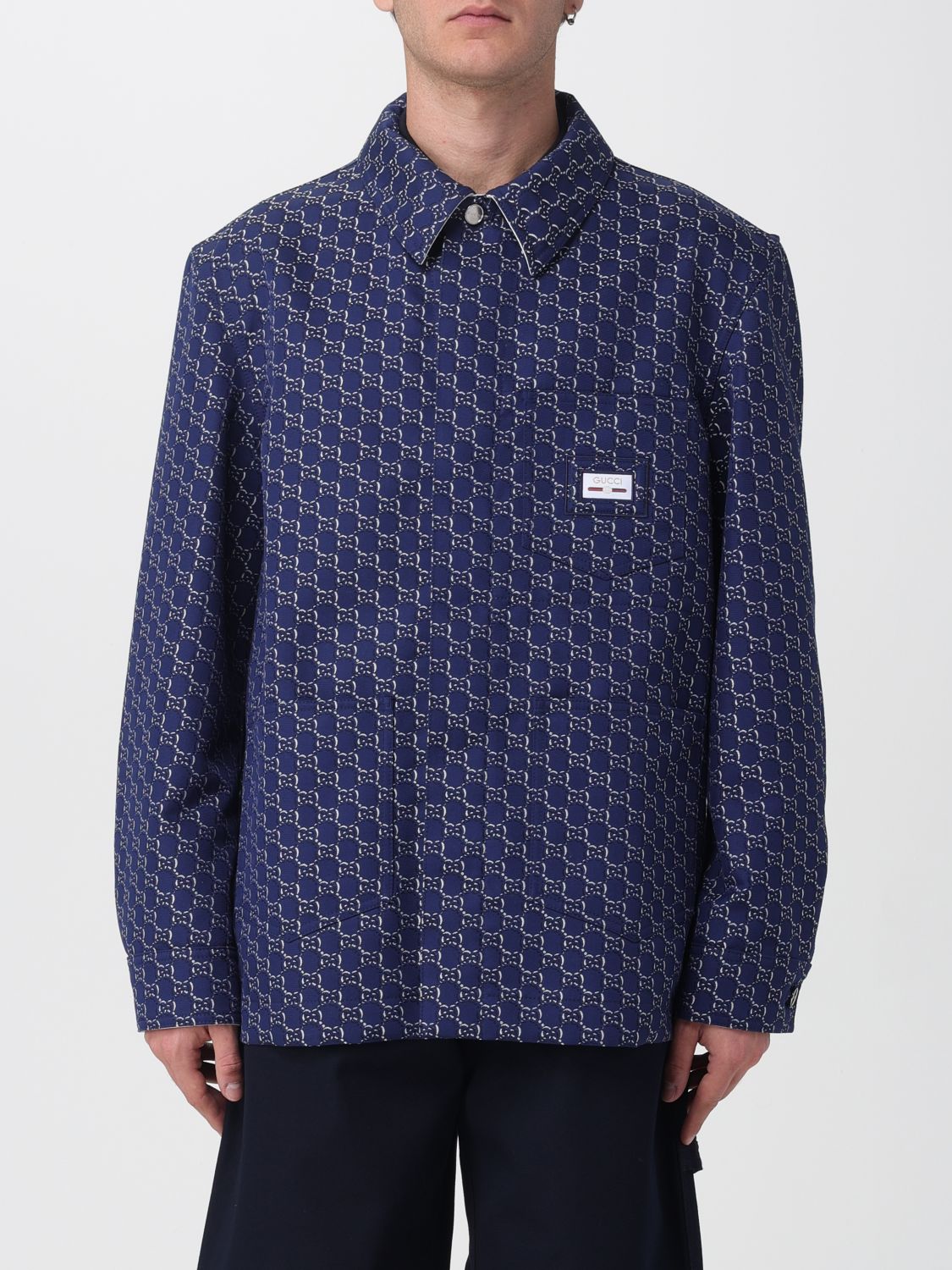 Gucci Jacket Men Blue GUCCI