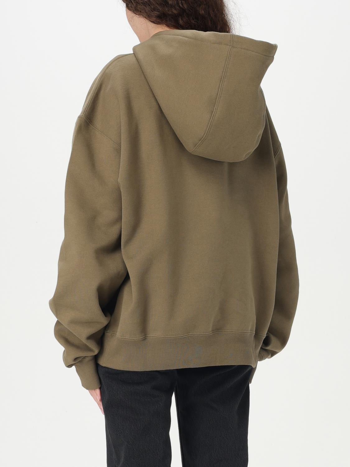 Saint Laurent Sweatshirt Woman Kaki SAINT LAURENT