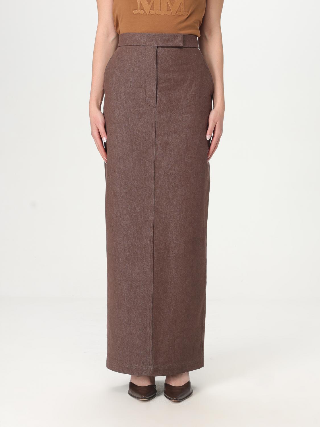 Max Mara Skirt Woman Brown MAX MARA